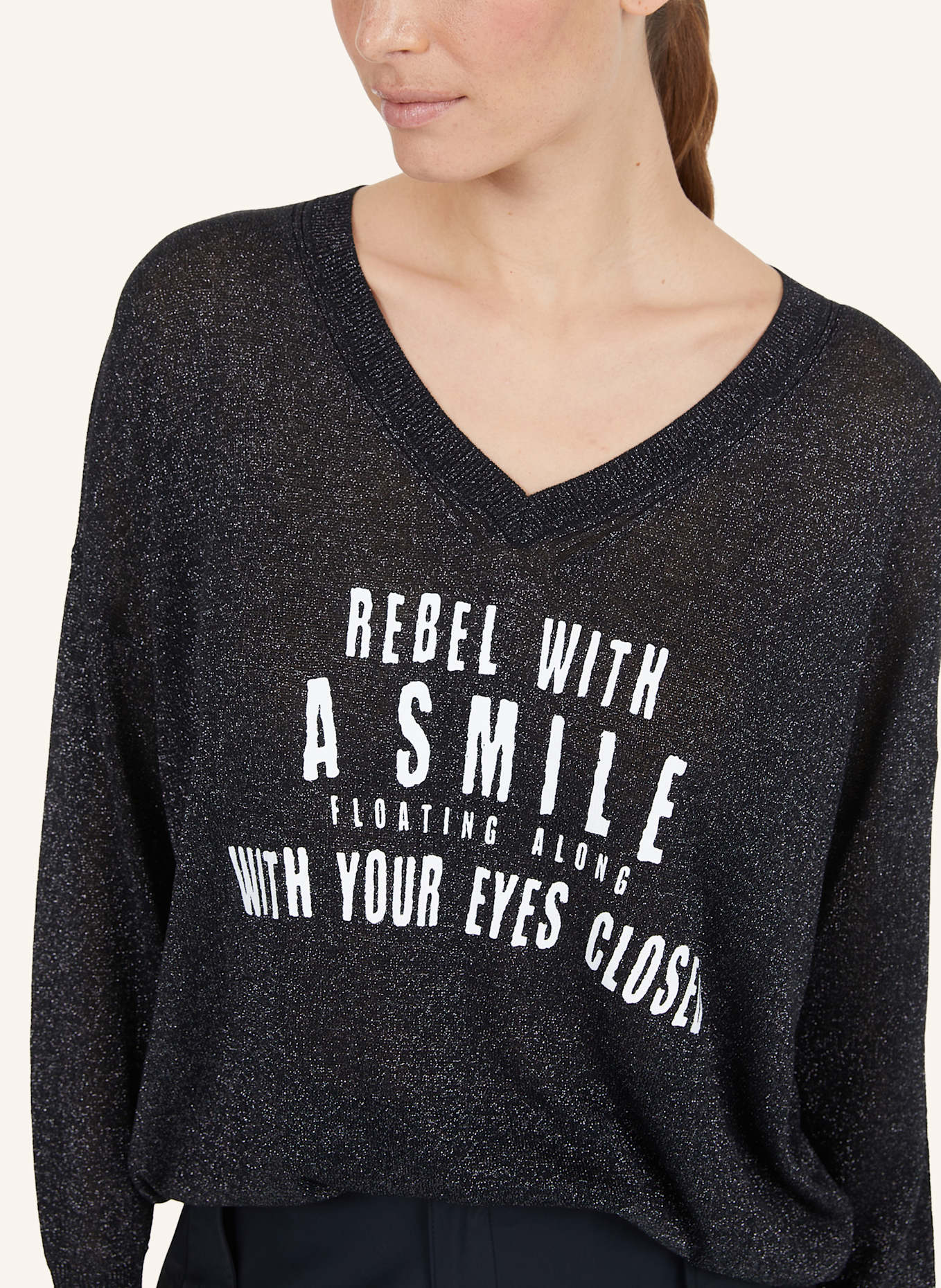 MARC AUREL Pullover: SCHWARZ