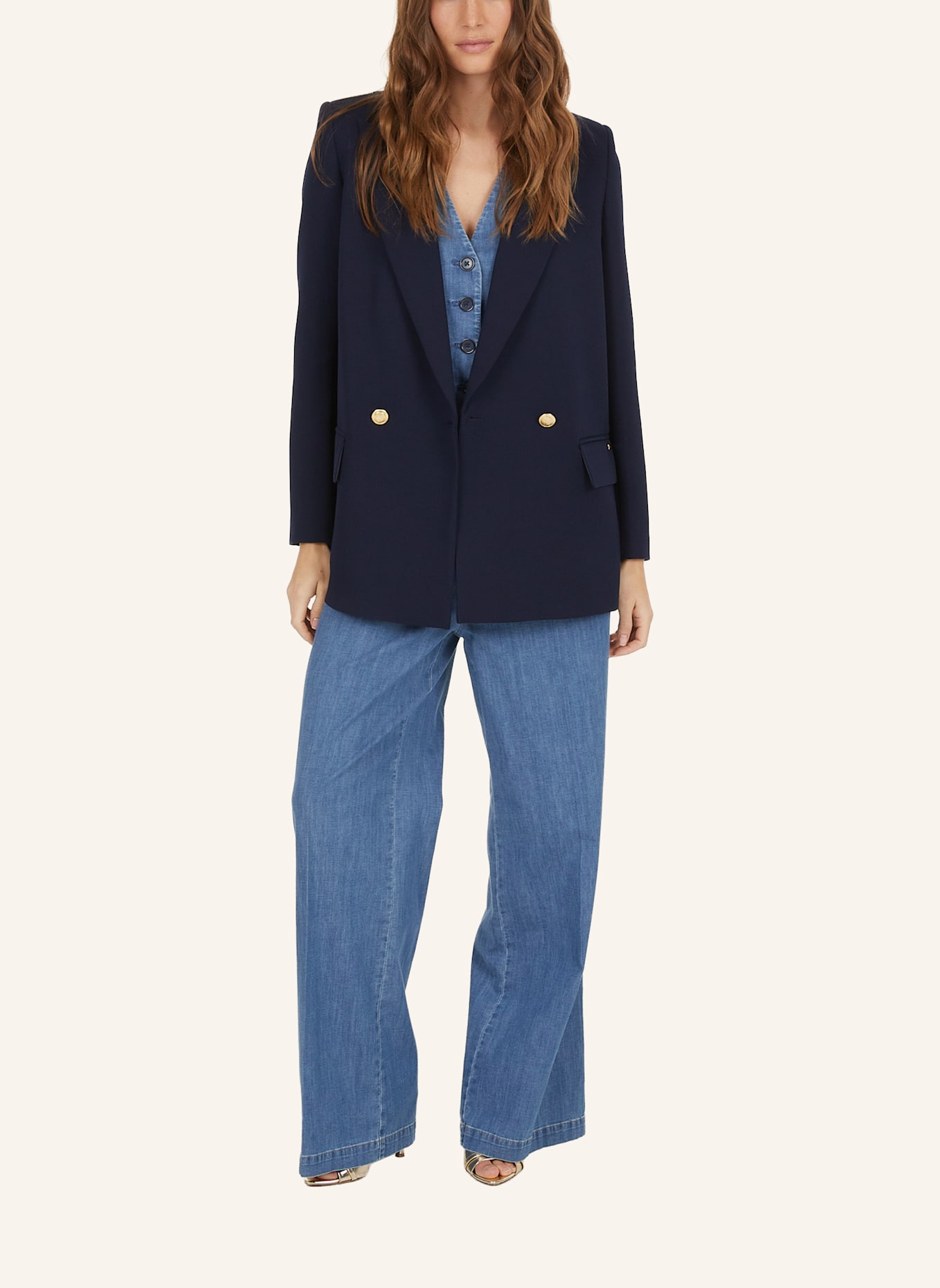 MARC AUREL Blazer: DUNKELBLAU