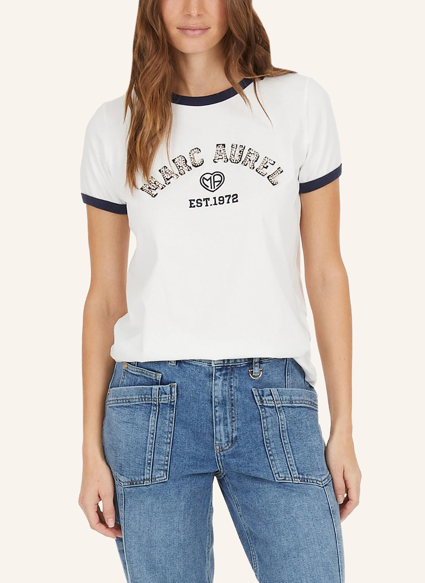 MARC AUREL T-Shirt: WEISS