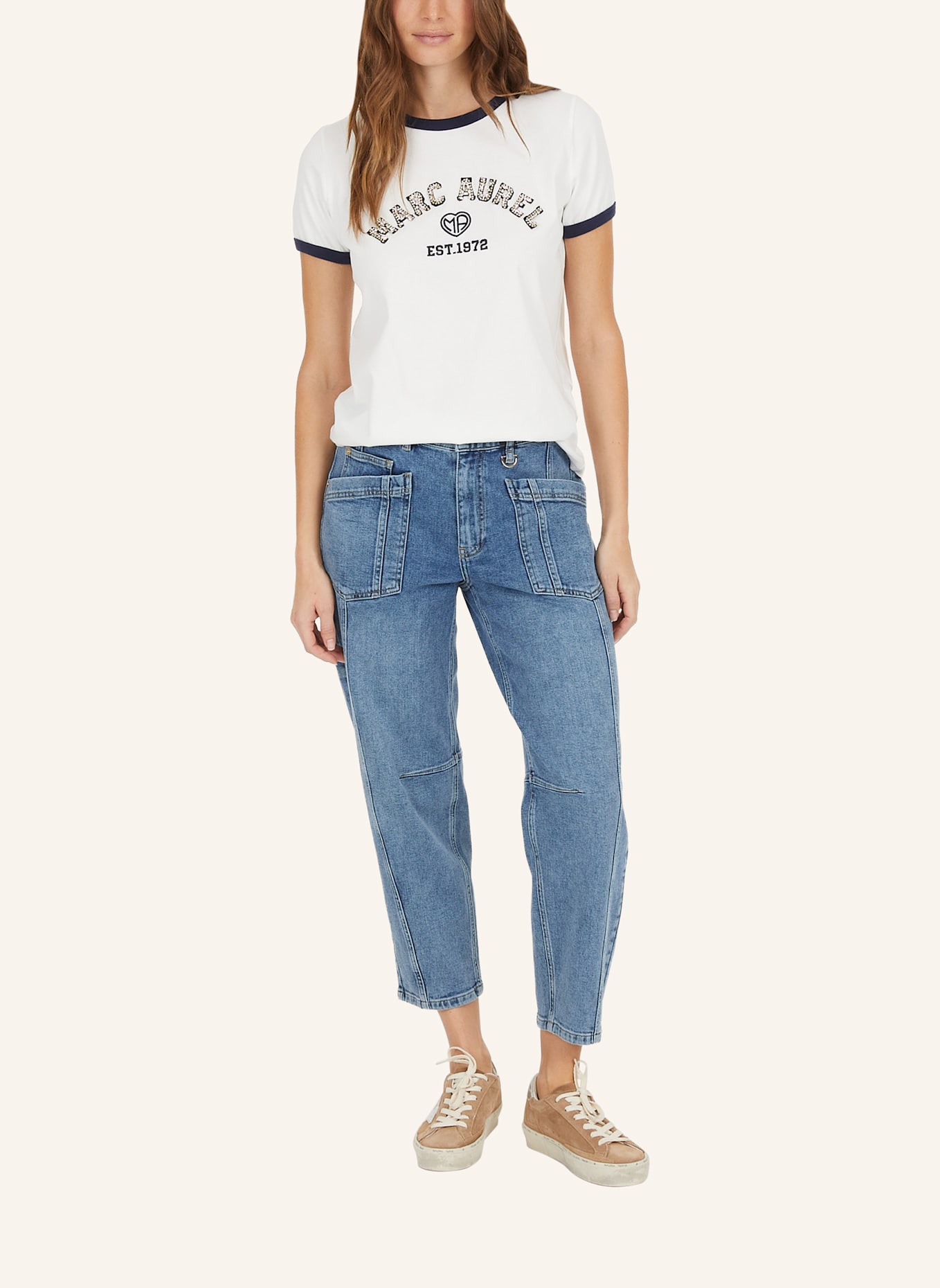 MARC AUREL T-Shirt: WEISS