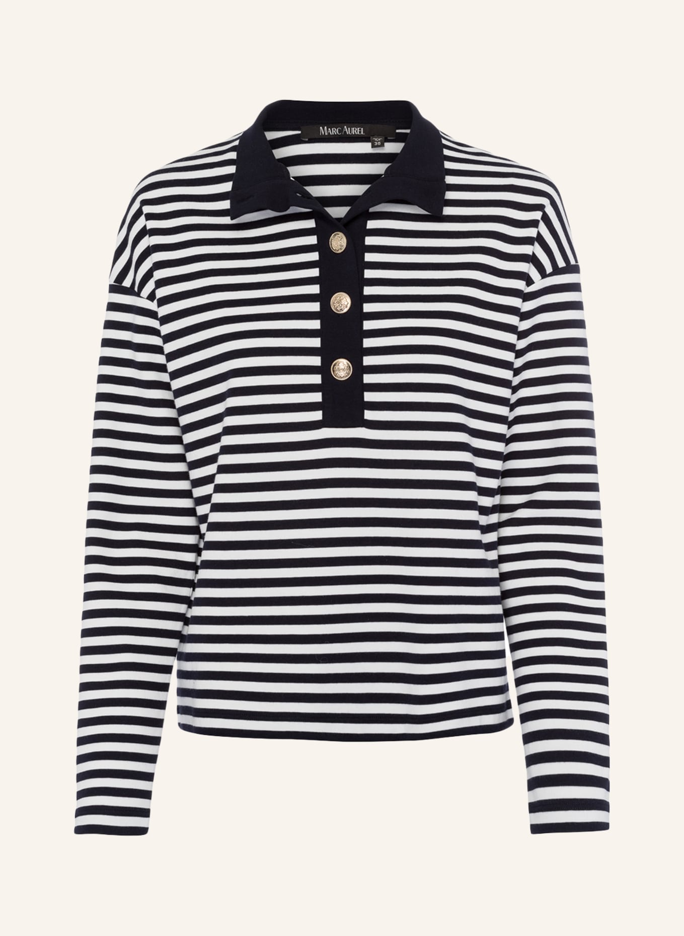 MARC AUREL Shirt: DUNKELBLAU