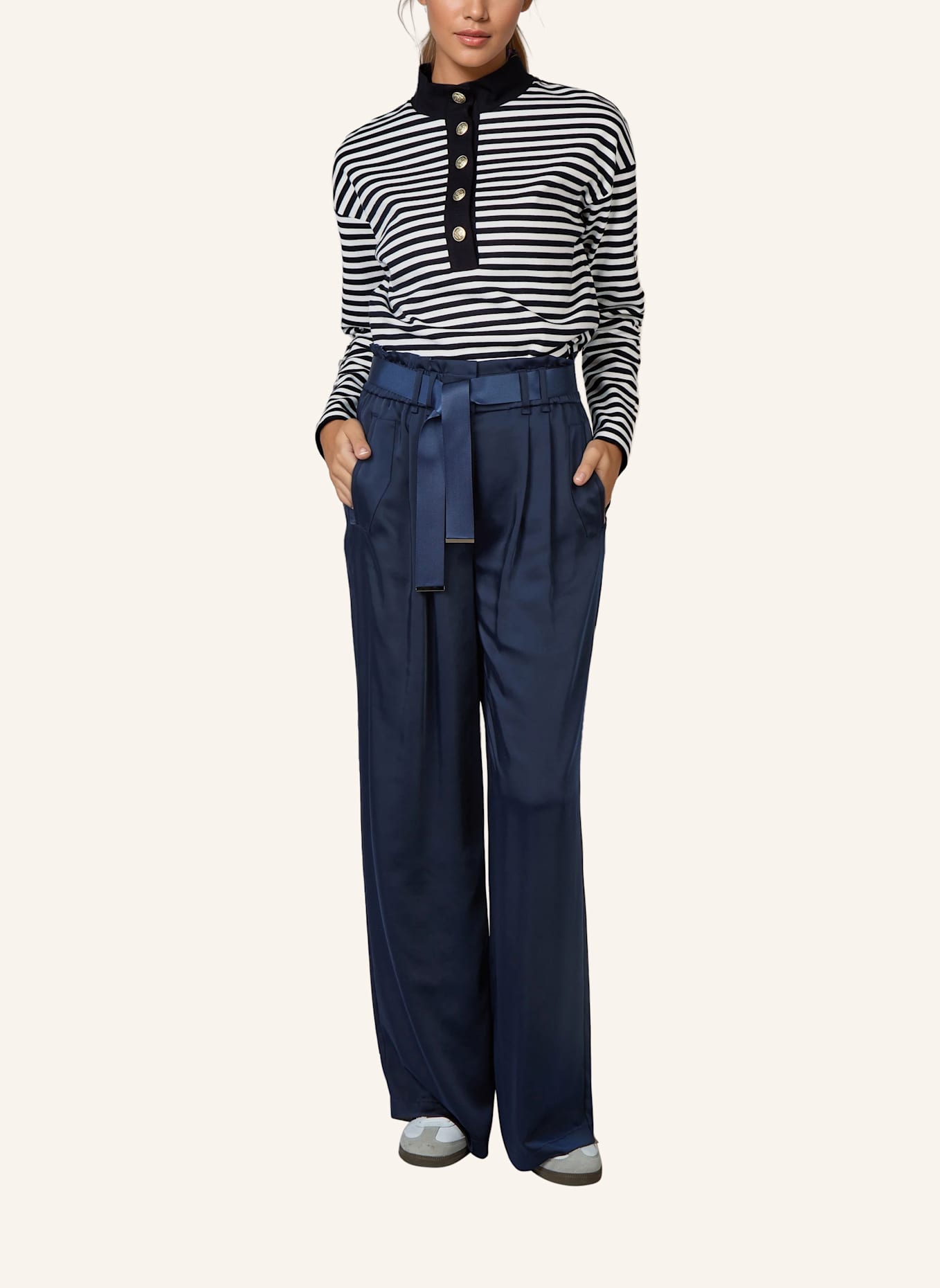 MARC AUREL Shirt: DUNKELBLAU