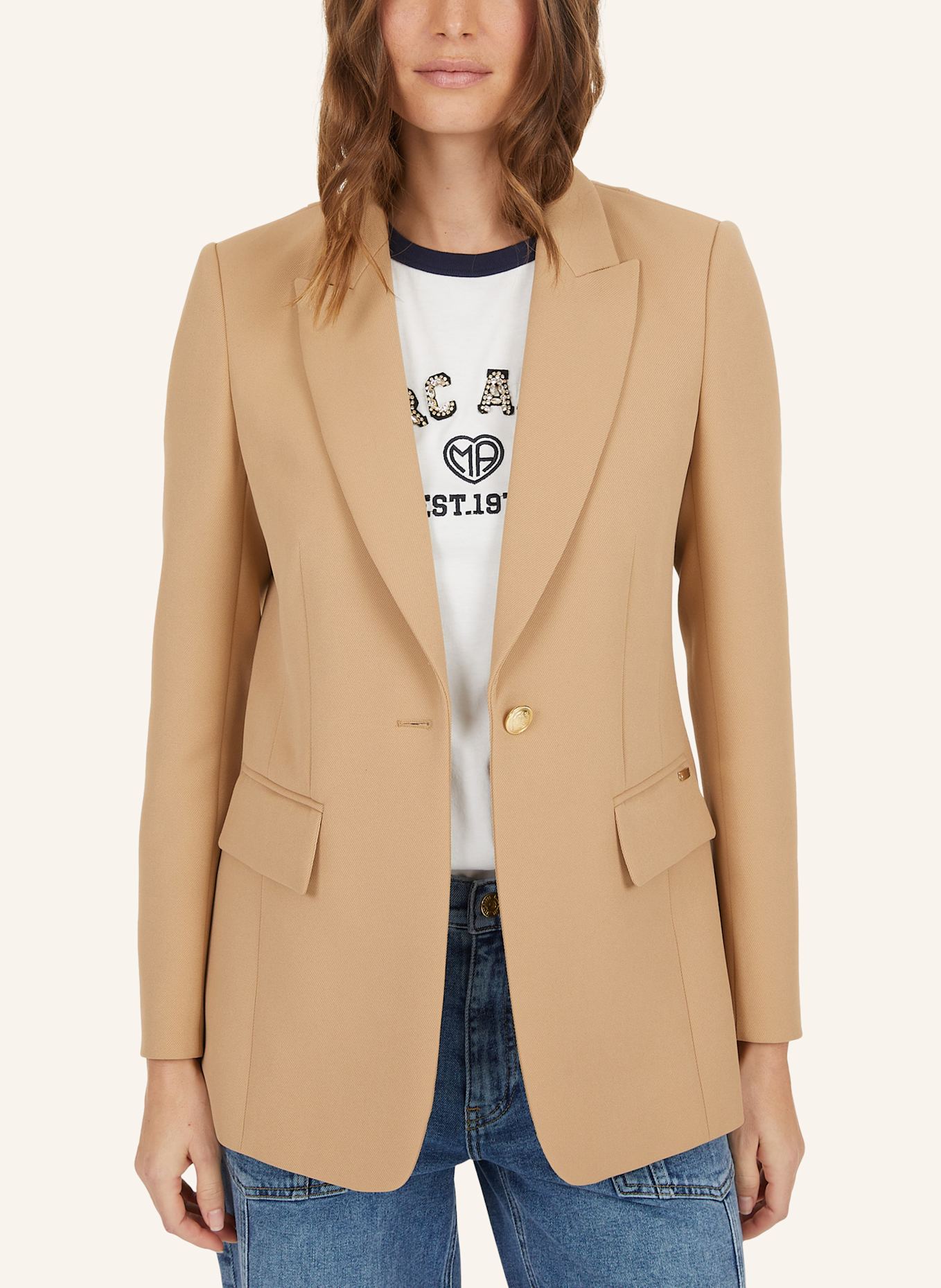 MARC AUREL Blazer: BEIGE