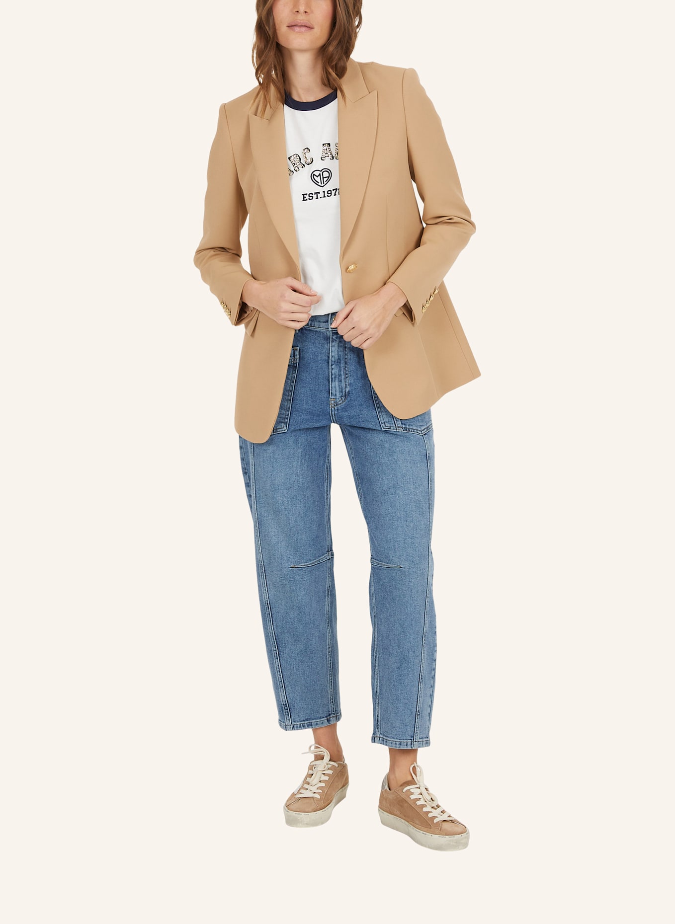 MARC AUREL Blazer: BEIGE