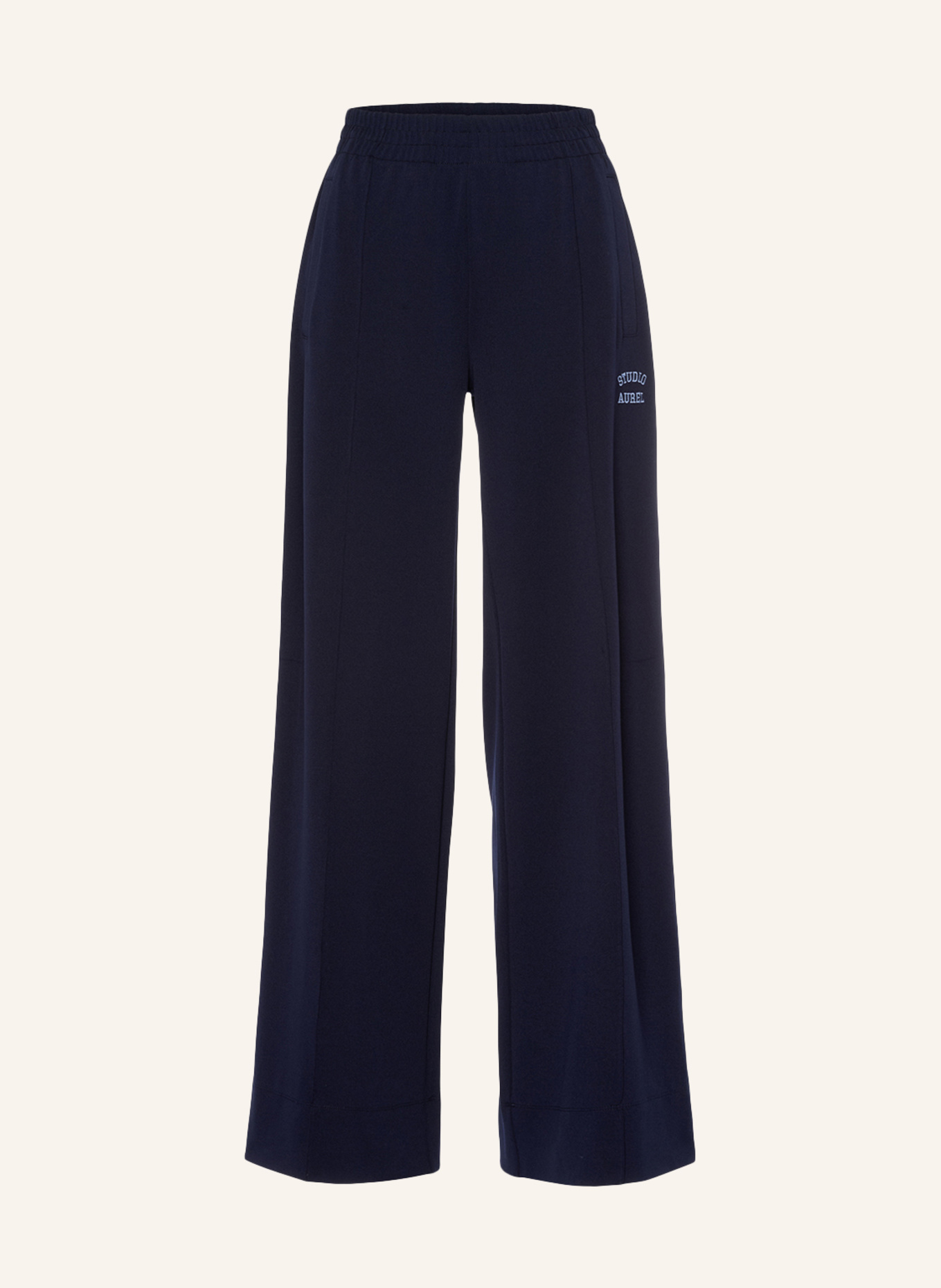 MARC AUREL Marlenehose mit Galonstreifen: DUNKELBLAU