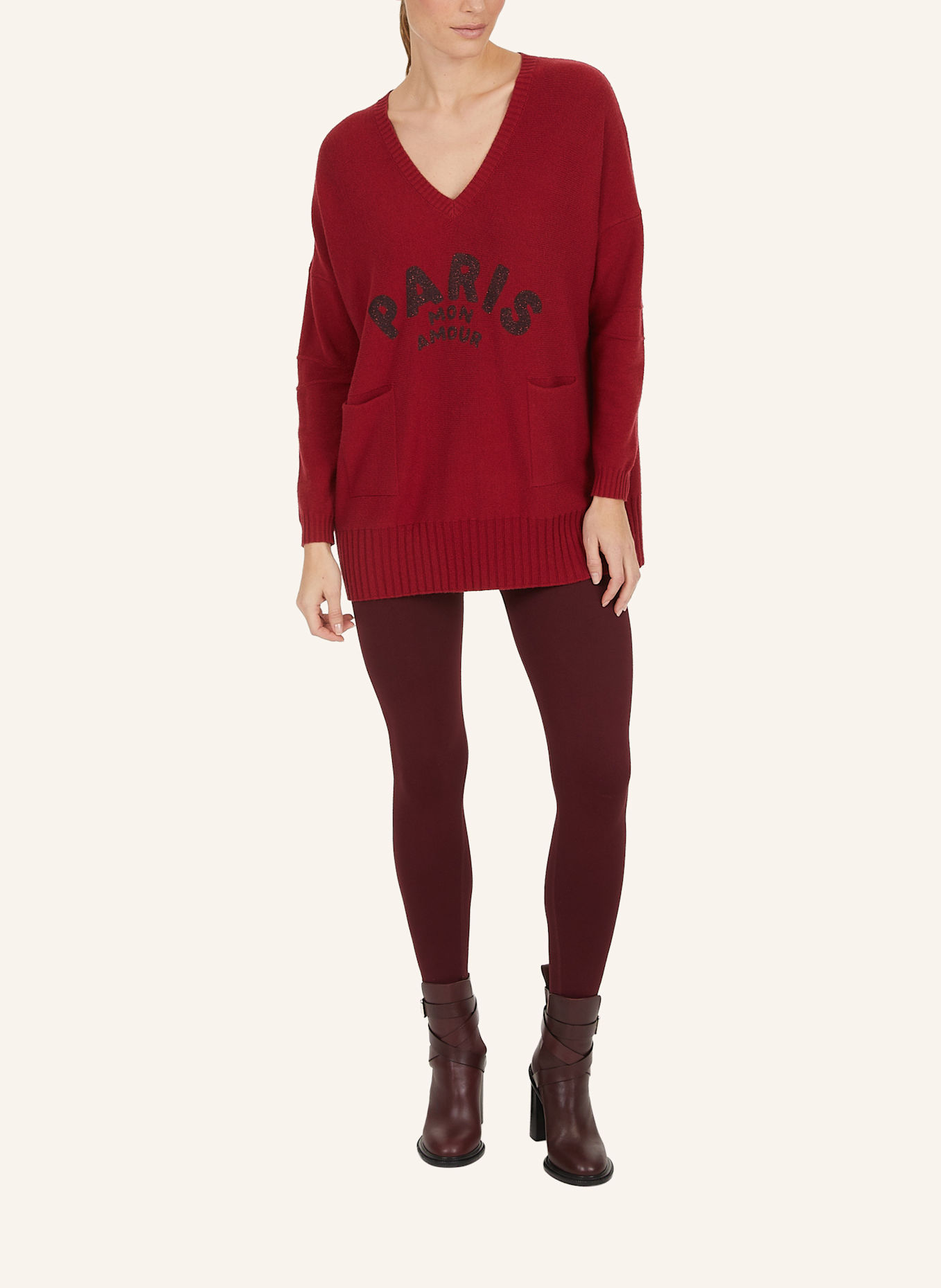 MARC AUREL Pullover: ROT