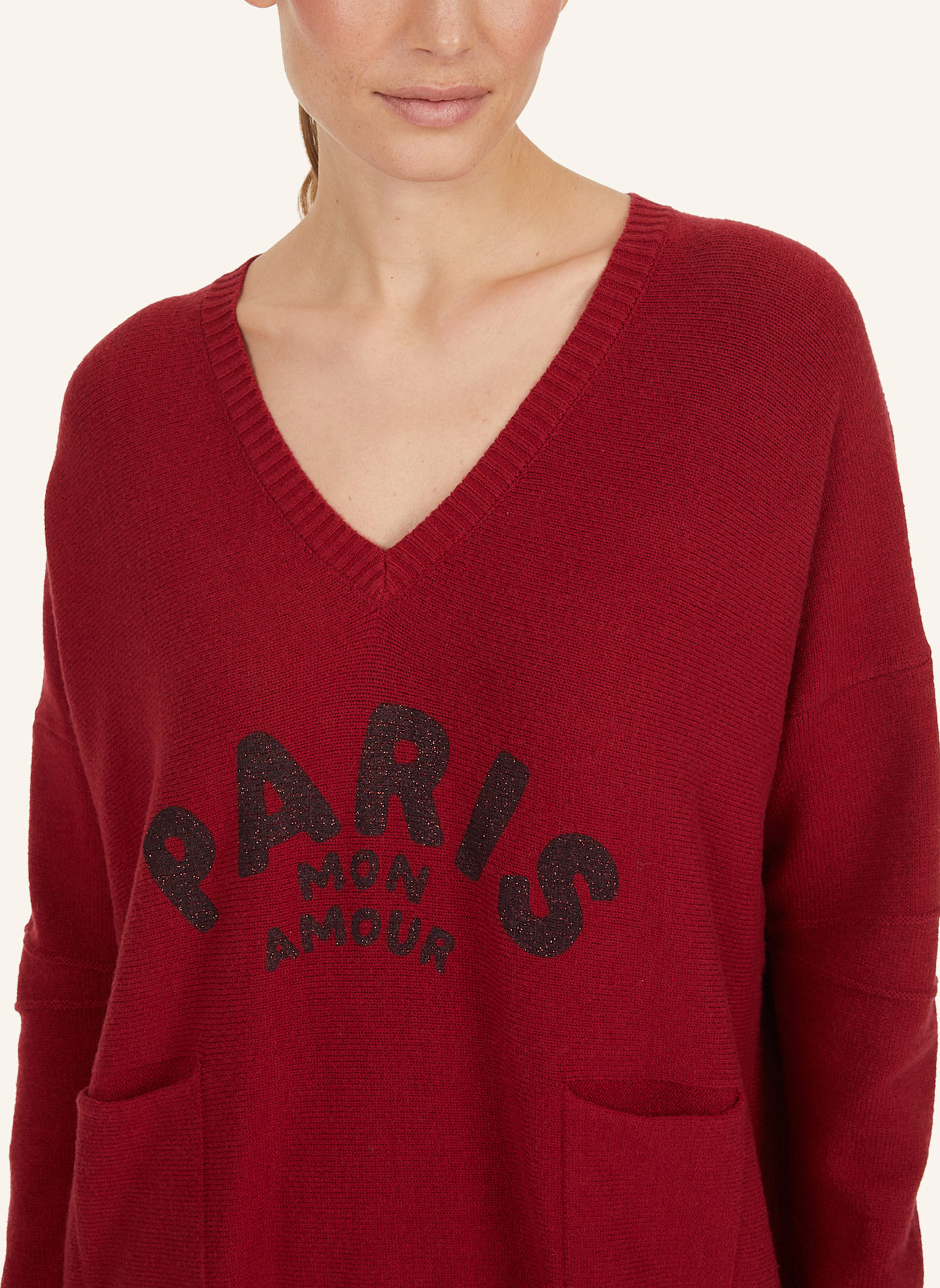 MARC AUREL Pullover: ROT