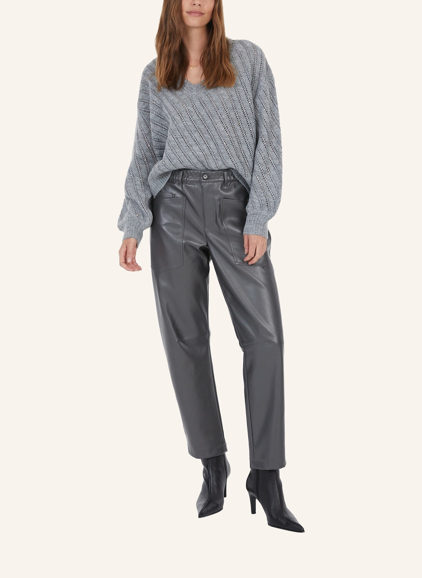 MARC AUREL Hose: SCHWARZ