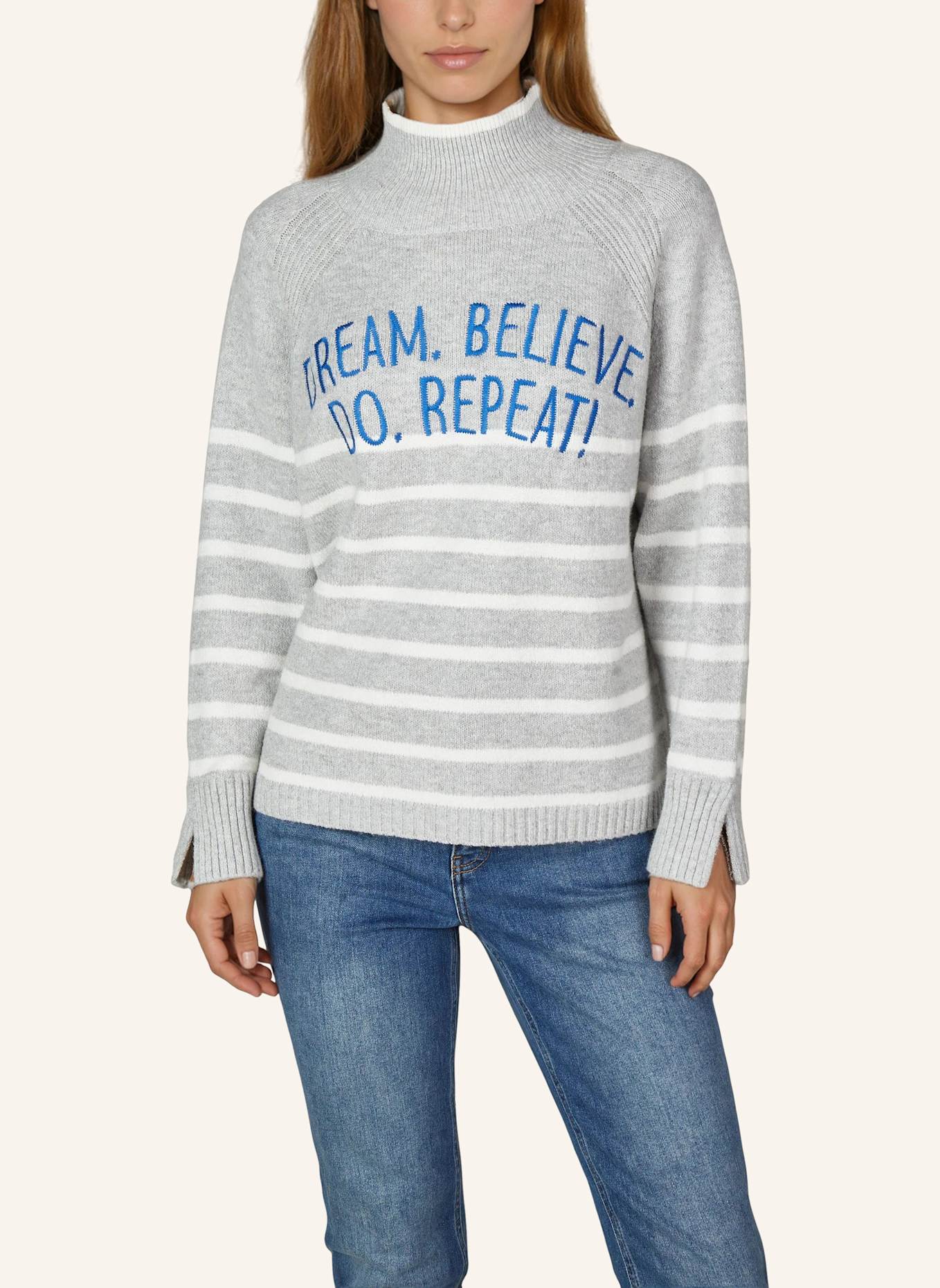 MARC AUREL Pullover: HELLGRAU