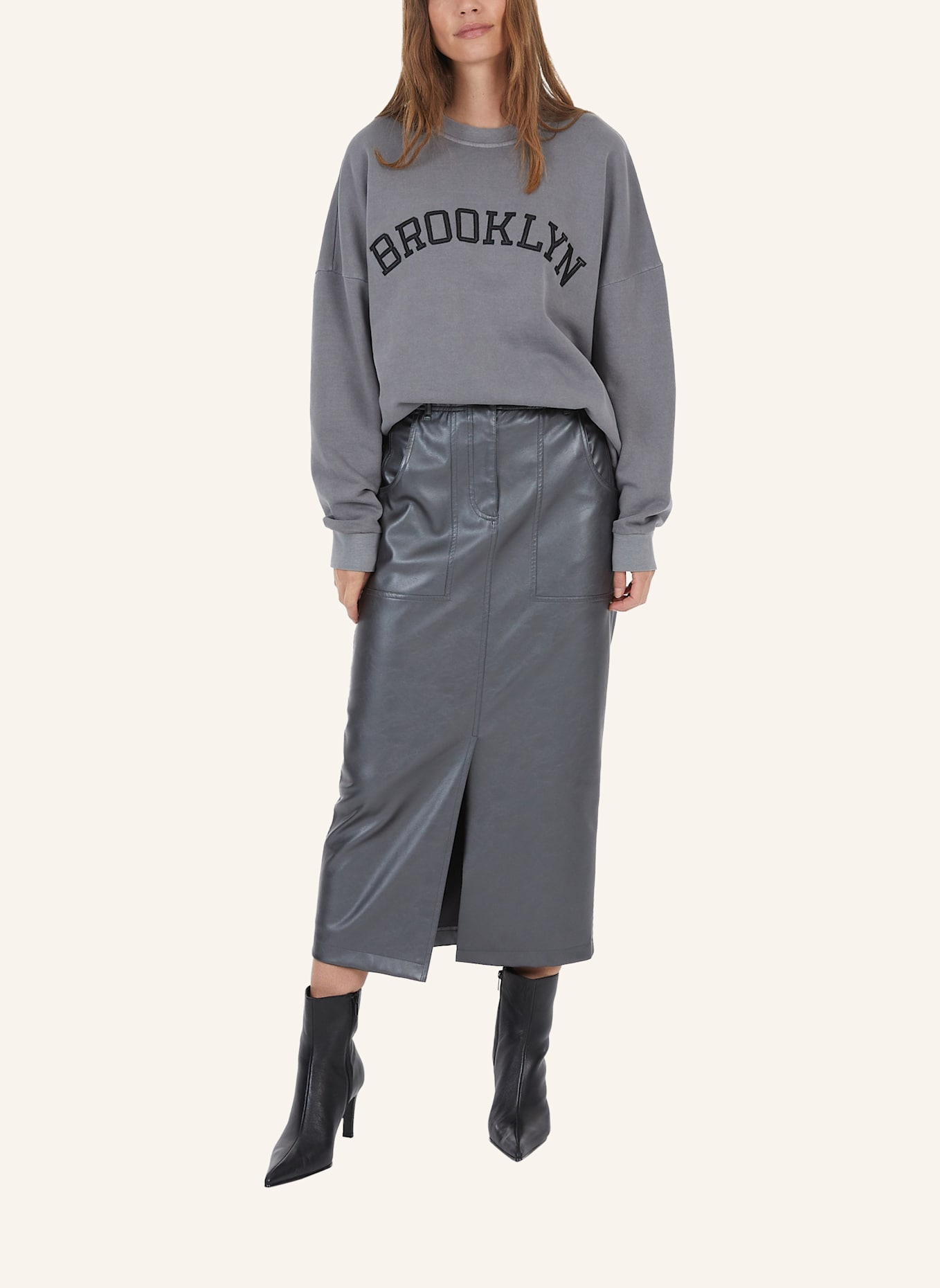 MARC AUREL Sweatdress: GRAU