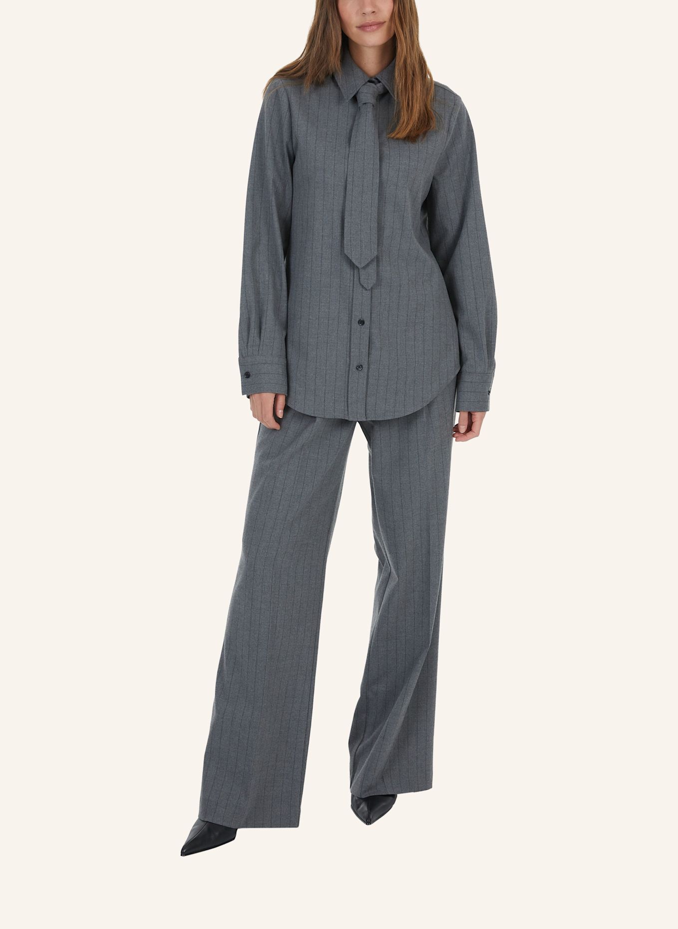 MARC AUREL Hemd: GRAU