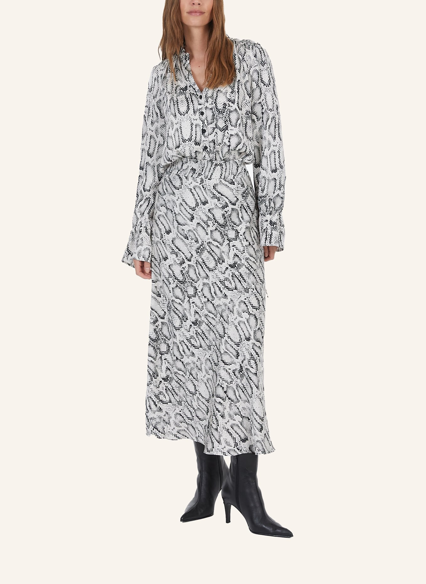 MARC AUREL Bluse: SCHWARZ