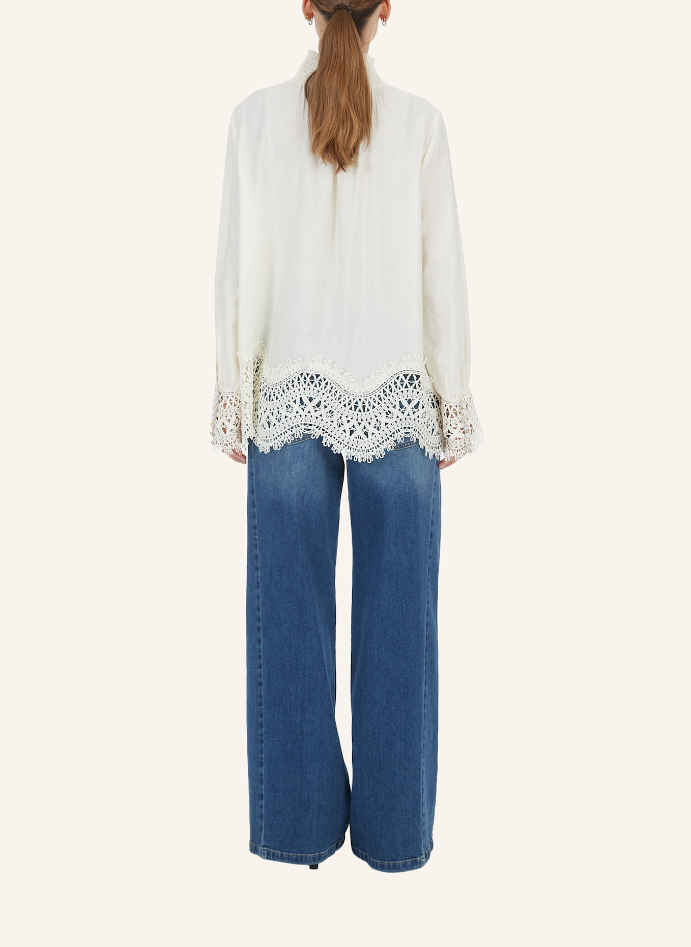 MARC AUREL Bluse: CREME