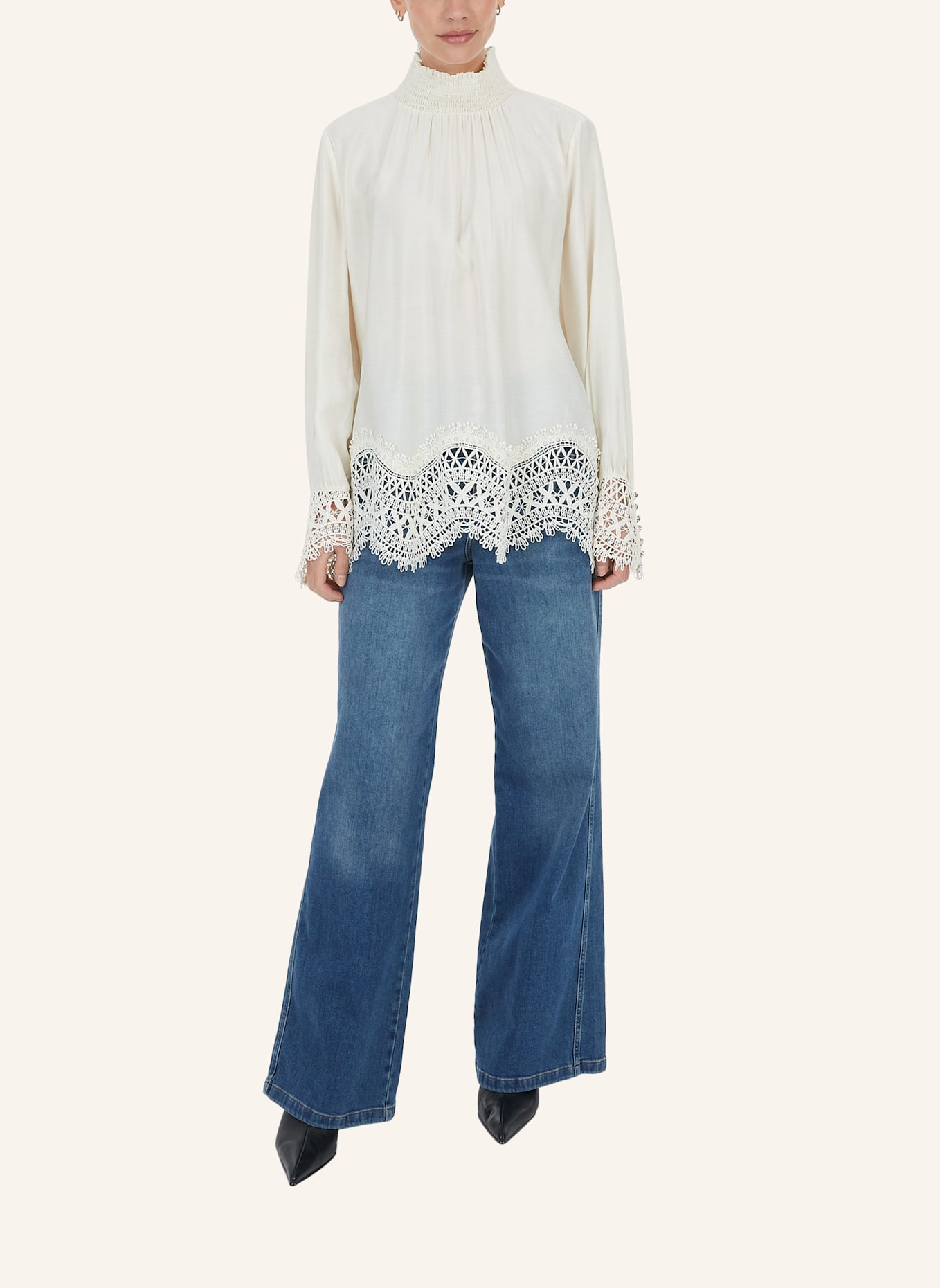 MARC AUREL Bluse: CREME