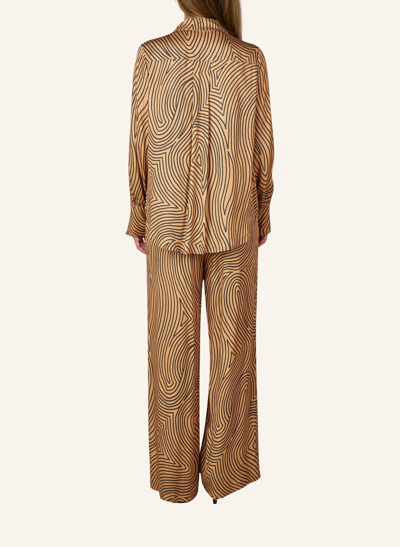 MARC AUREL Pyjamahose: BRAUN