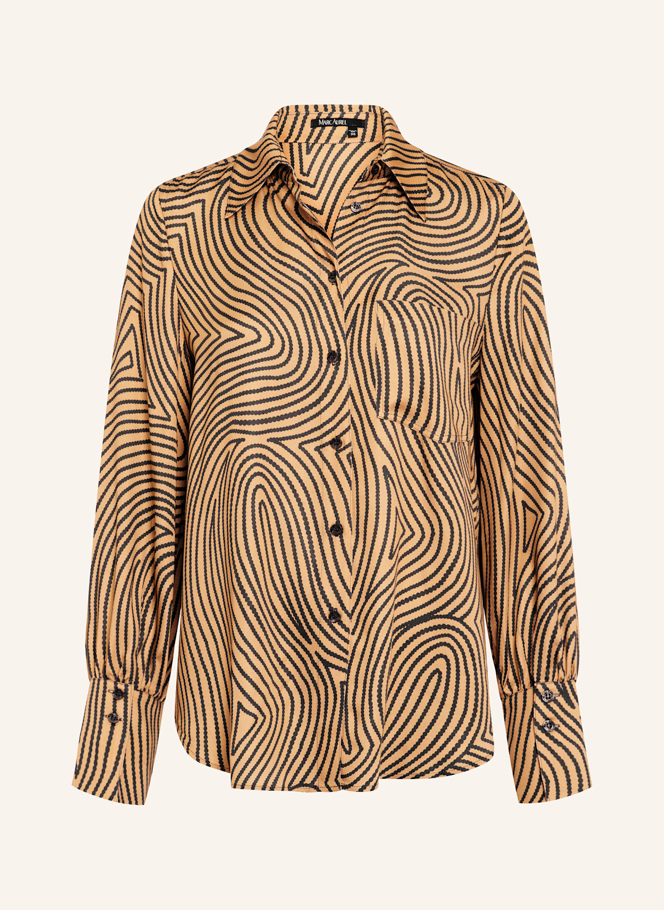 MARC AUREL Bluse: BRAUN