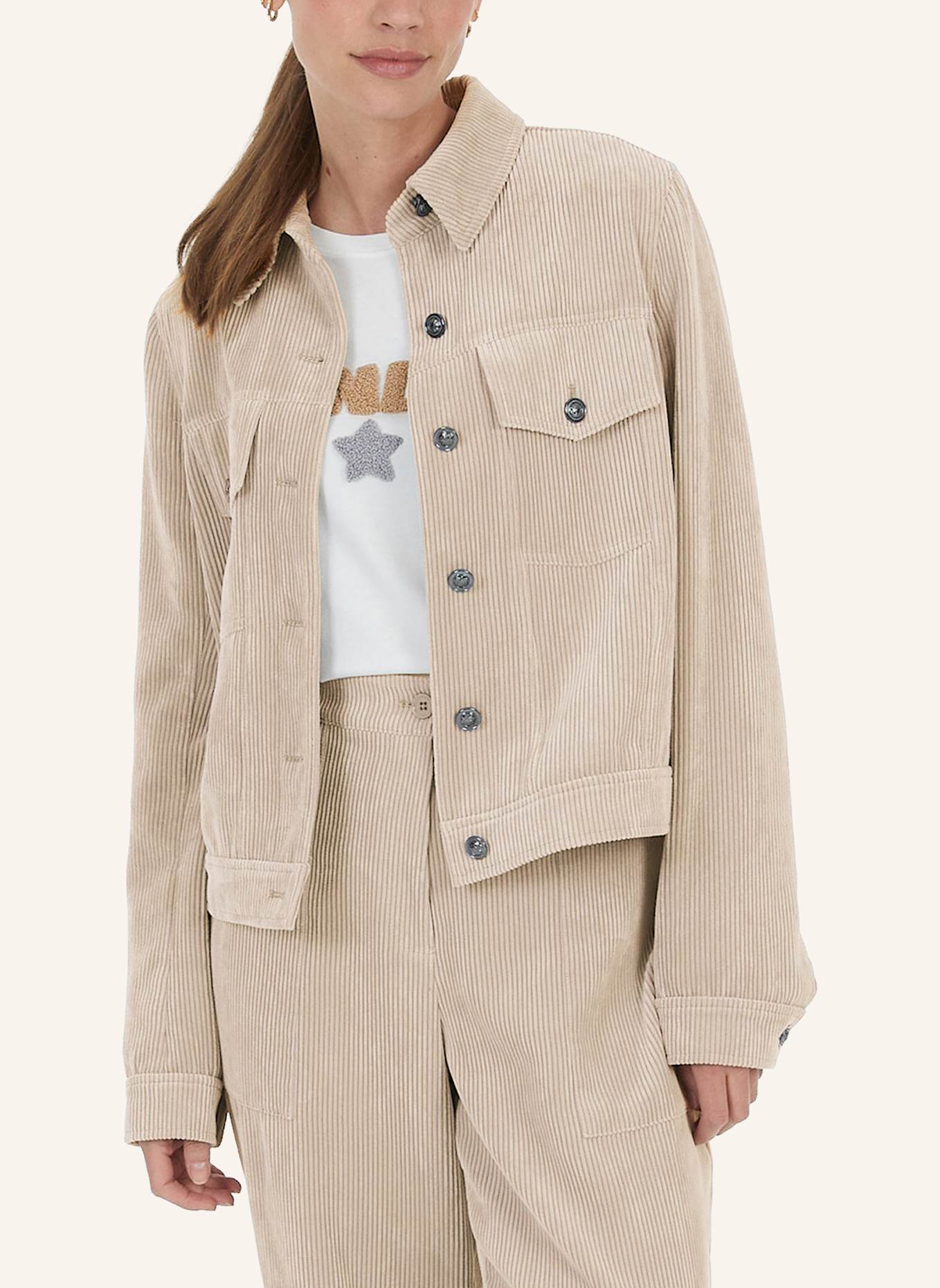 MARC AUREL Cordjacke: BEIGE