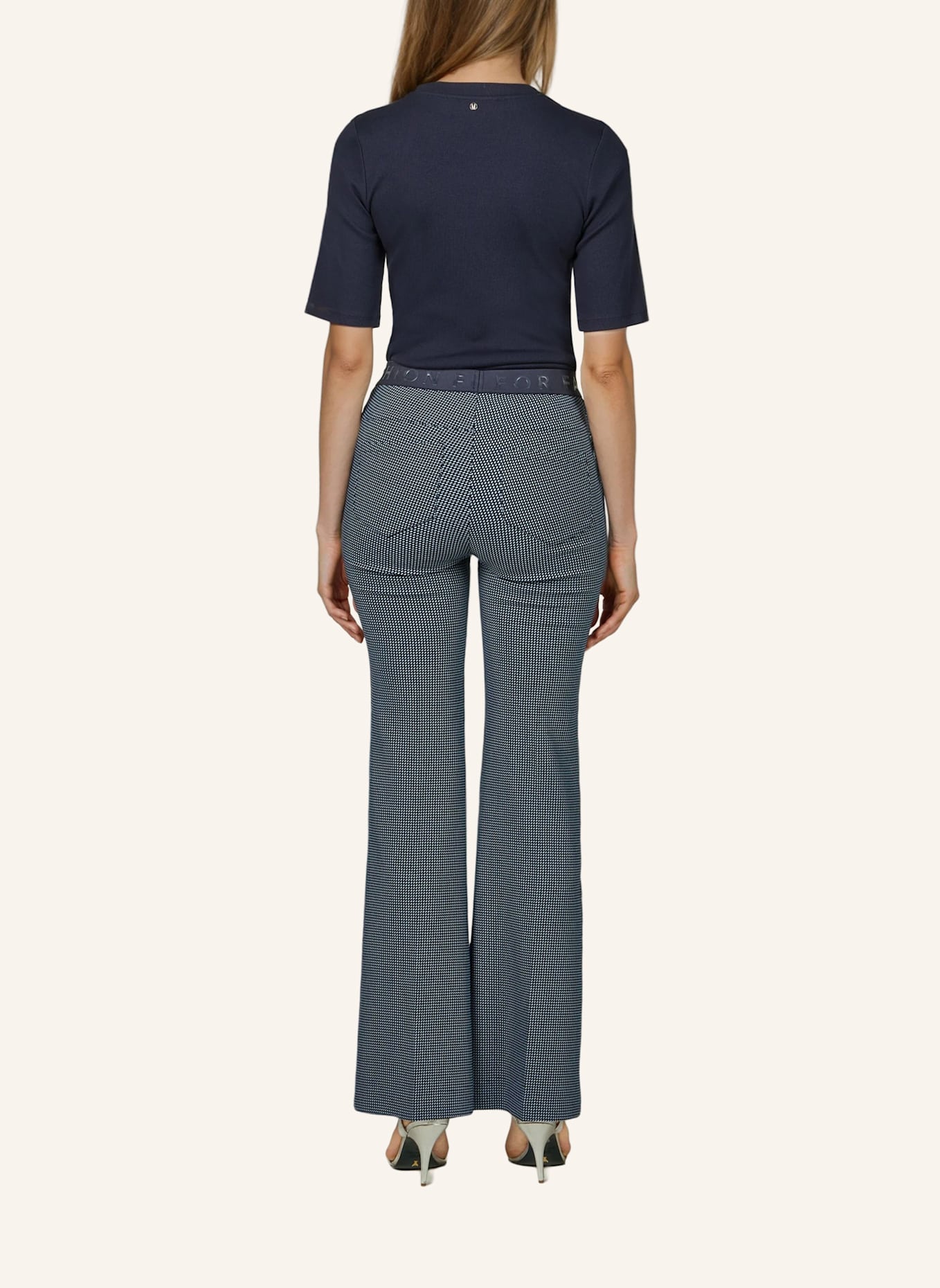 MARC AUREL Jacquard-Hose: BLAU