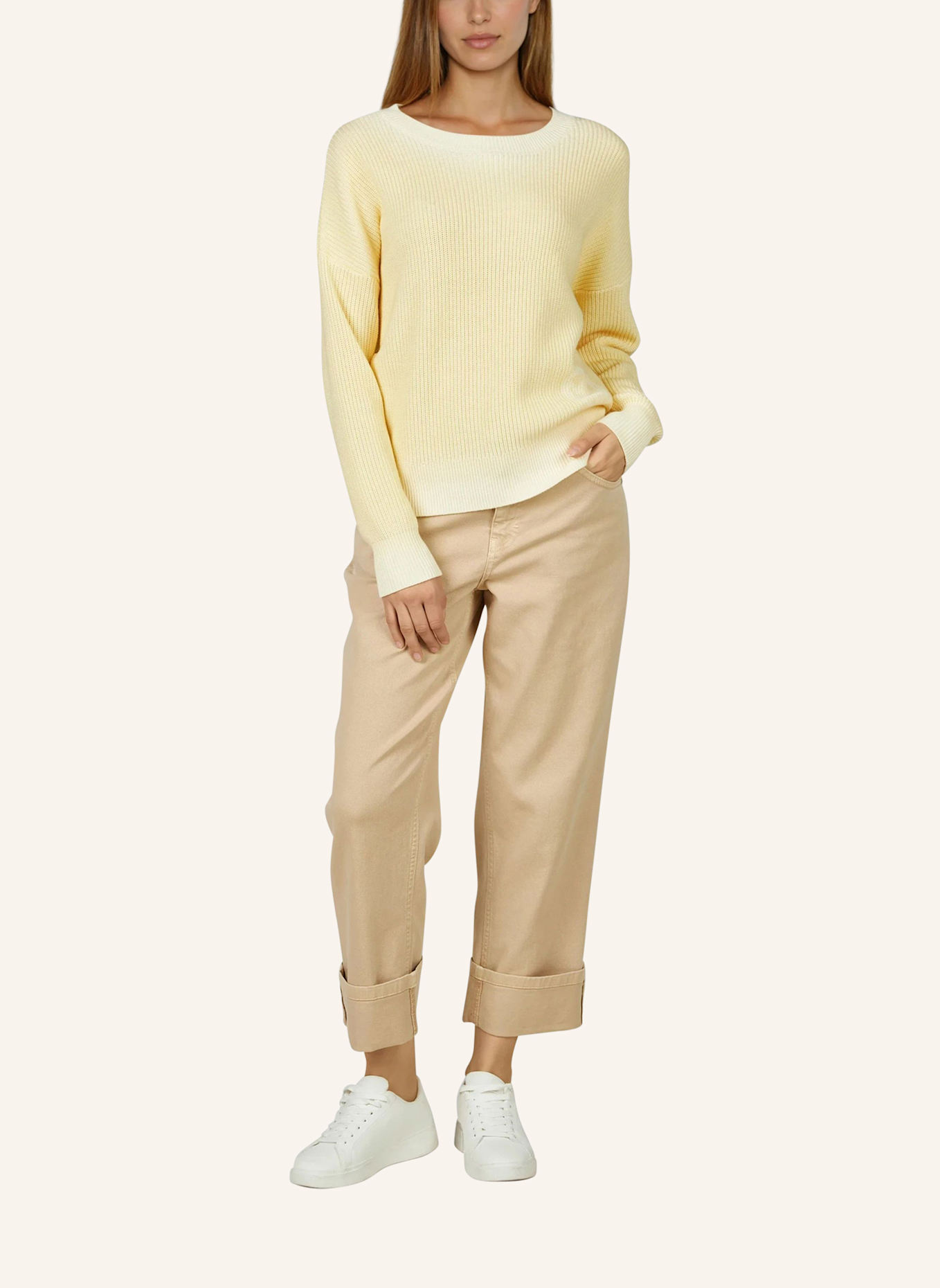 MARC AUREL Pullover: GELB