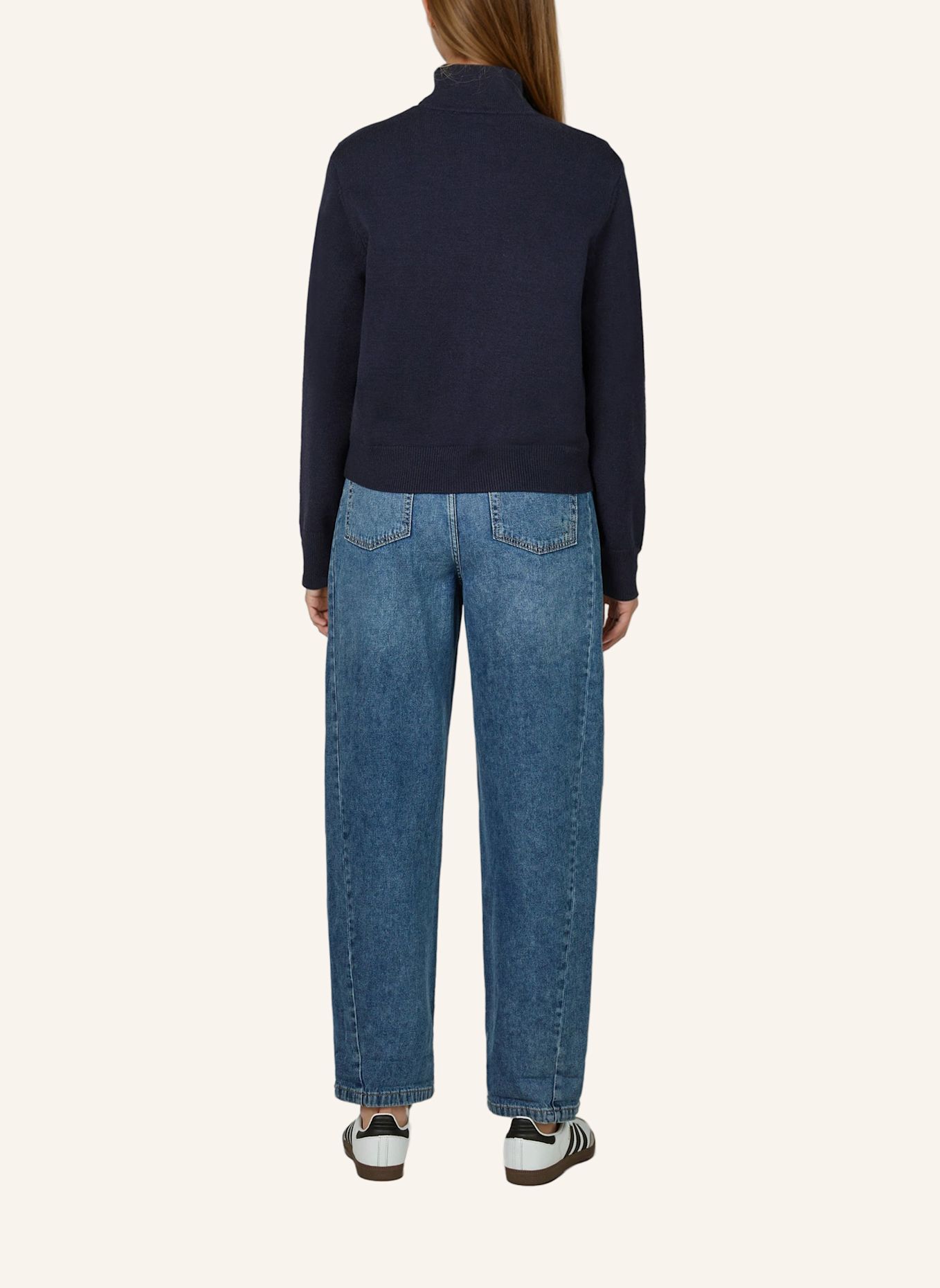 MARC AUREL Strickjacke: DUNKELBLAU