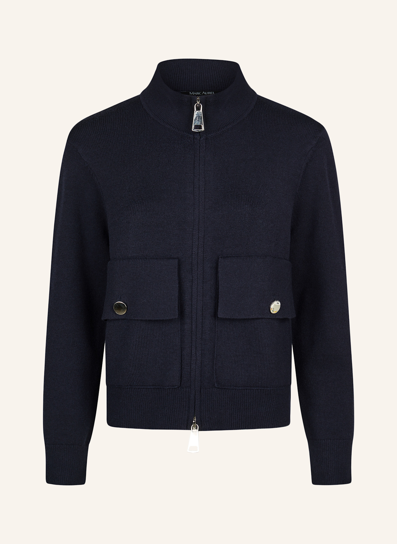 MARC AUREL Strickjacke: DUNKELBLAU