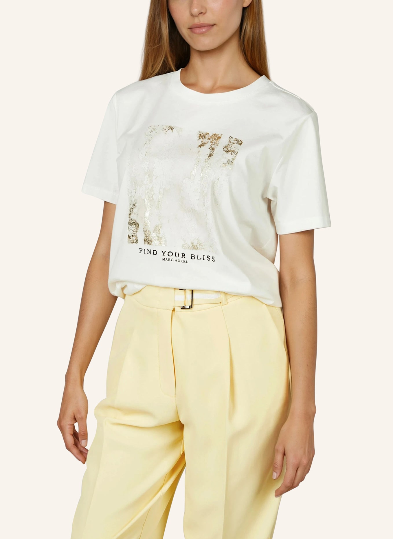 MARC AUREL Shirt: WEISS