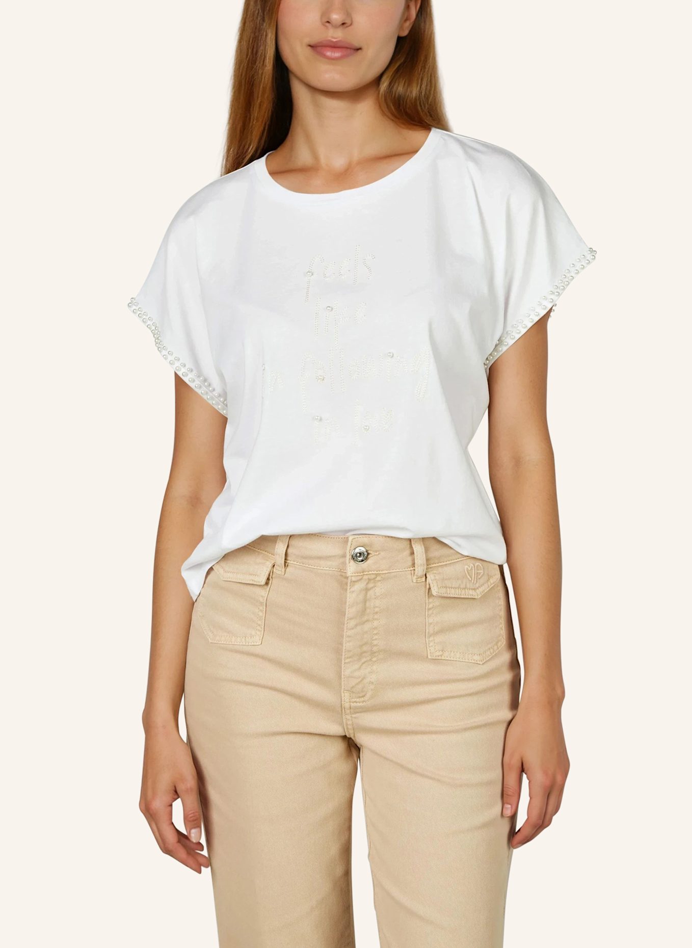 MARC AUREL Shirt: WEISS