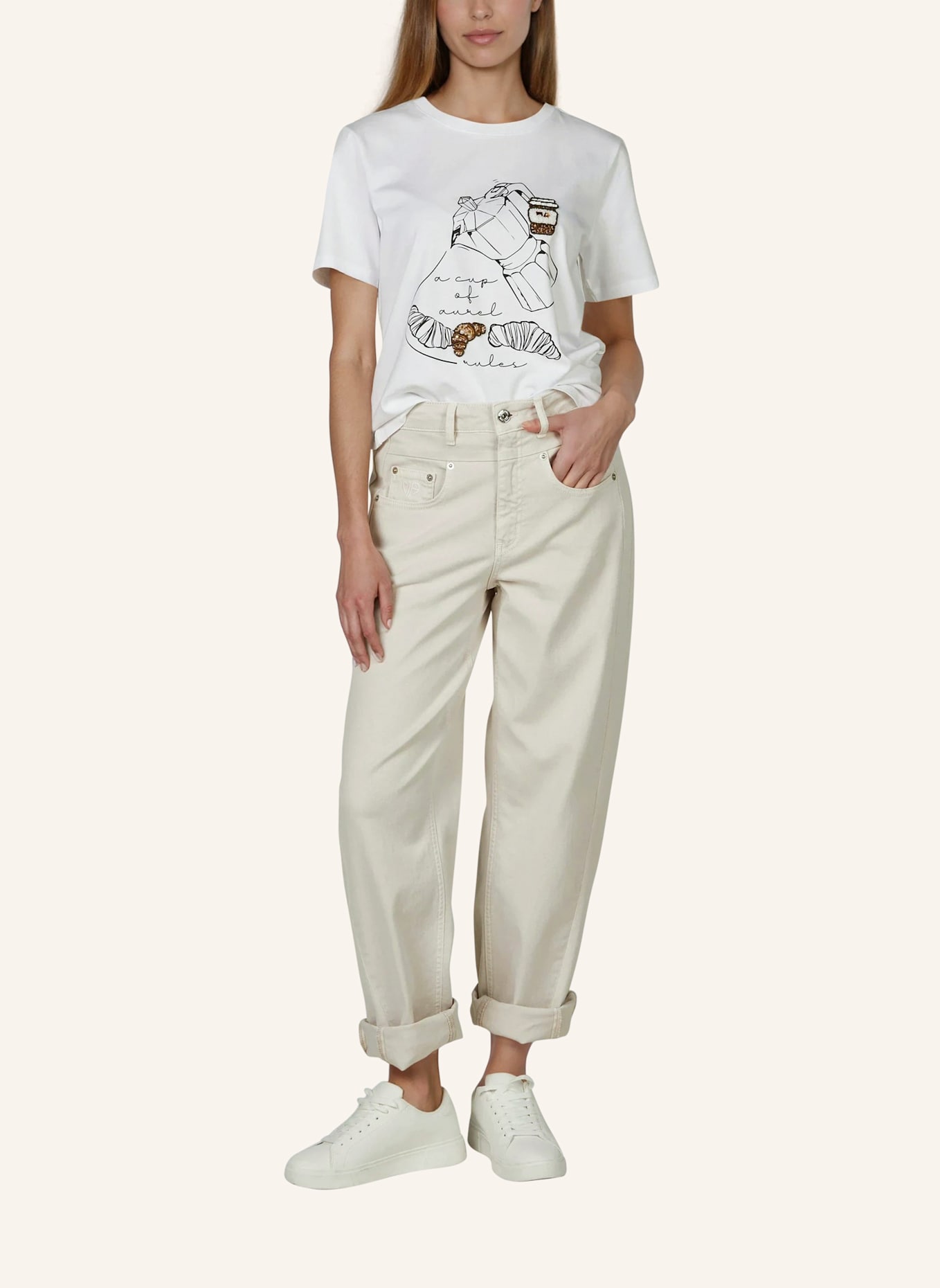 MARC AUREL Jeans: TAUPE