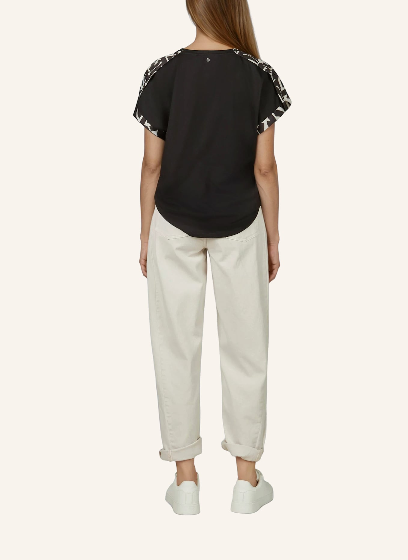 MARC AUREL Blusenshirt: SCHWARZ