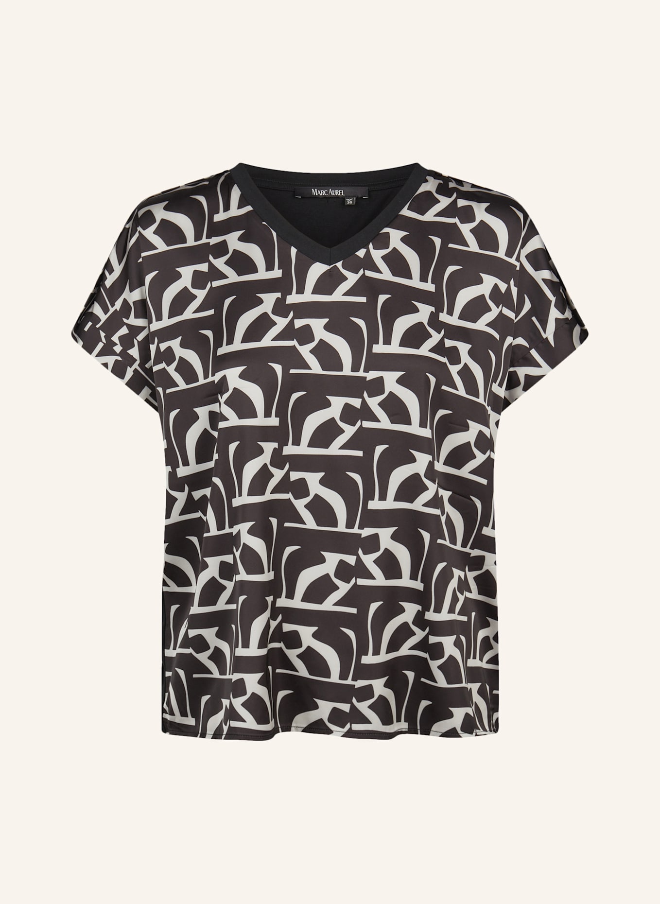 MARC AUREL Blusenshirt: SCHWARZ