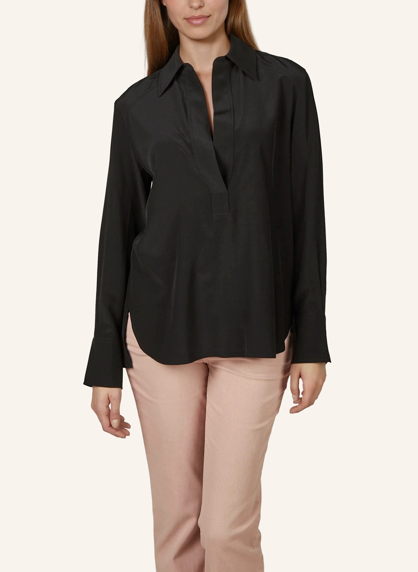 MARC AUREL Bluse: SCHWARZ
