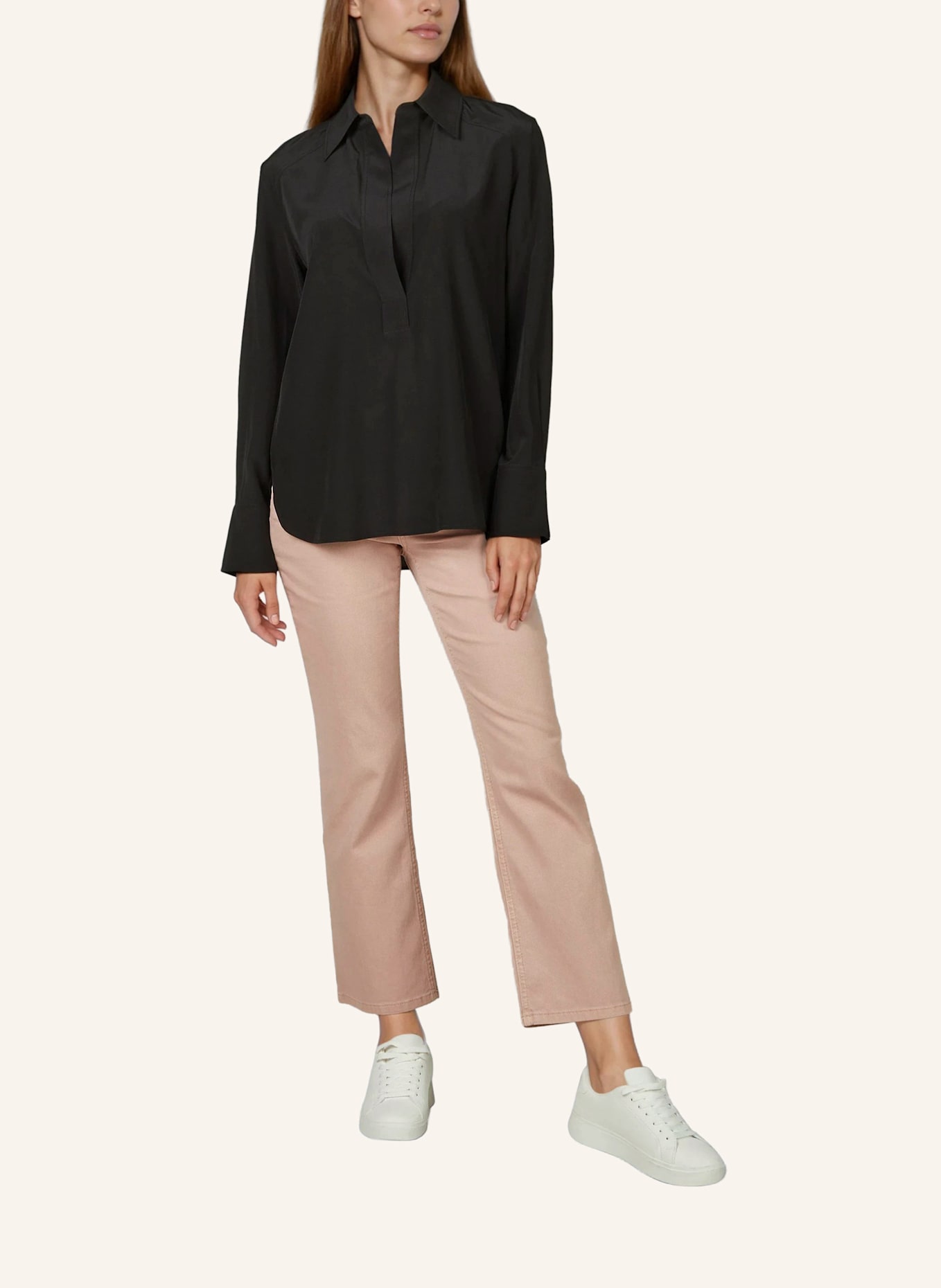 MARC AUREL Bluse: SCHWARZ
