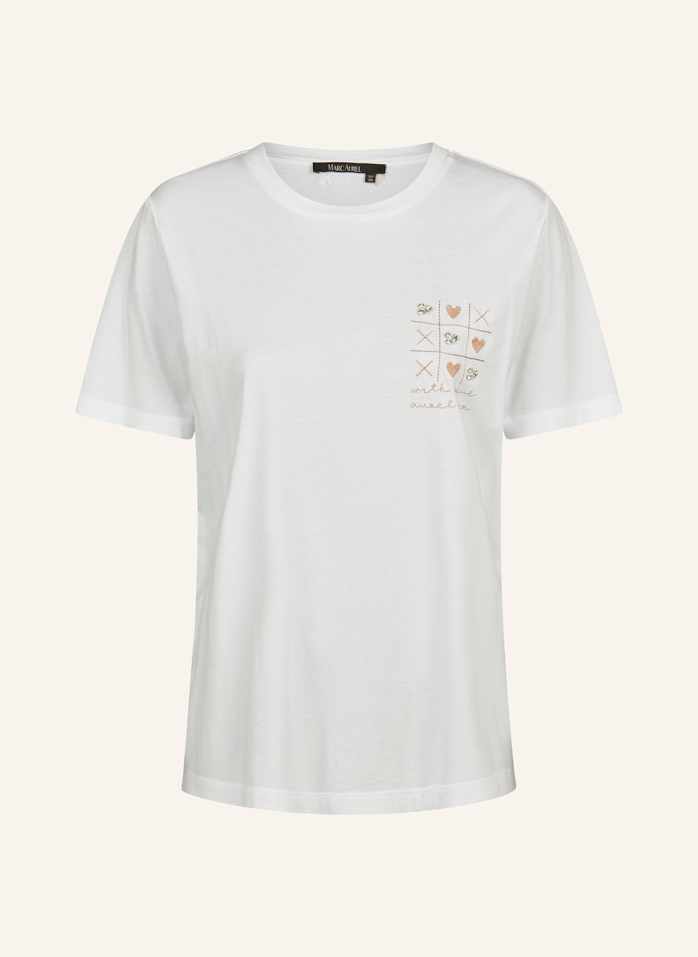 MARC AUREL Shirt: WEISS