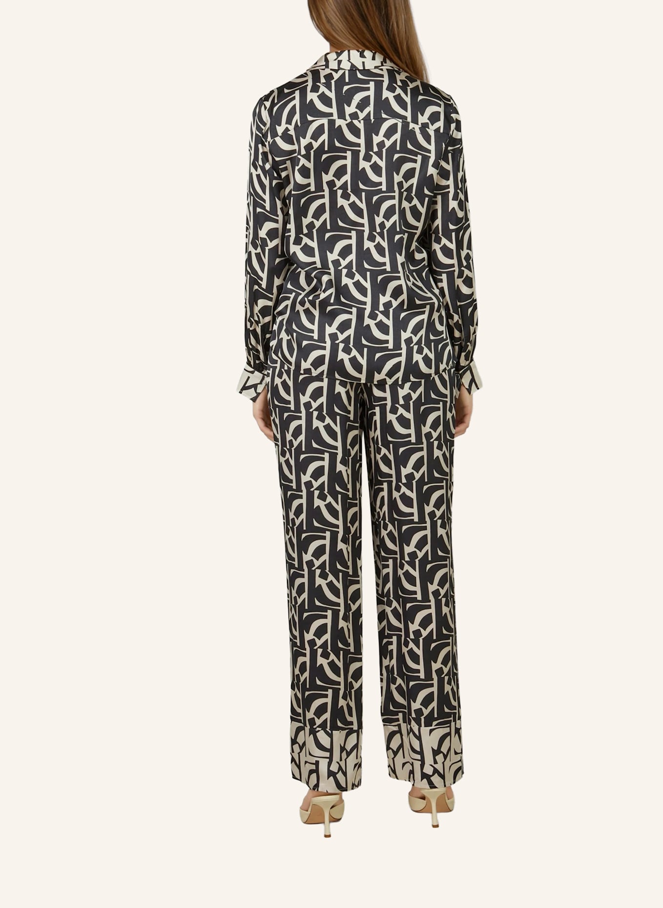 MARC AUREL Pyjamahose: SCHWARZ