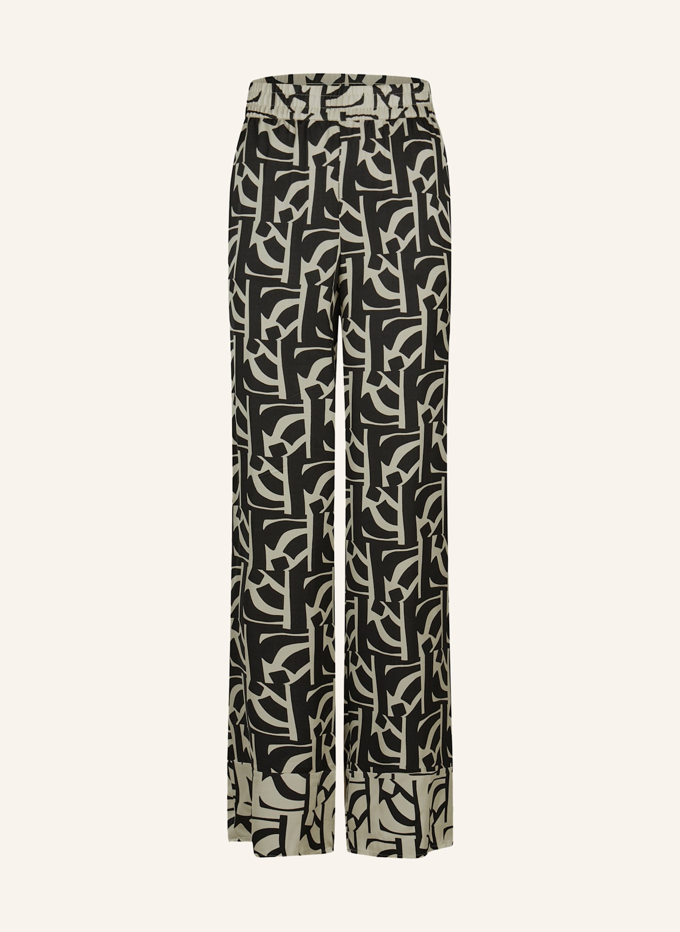 MARC AUREL Pyjamahose: SCHWARZ