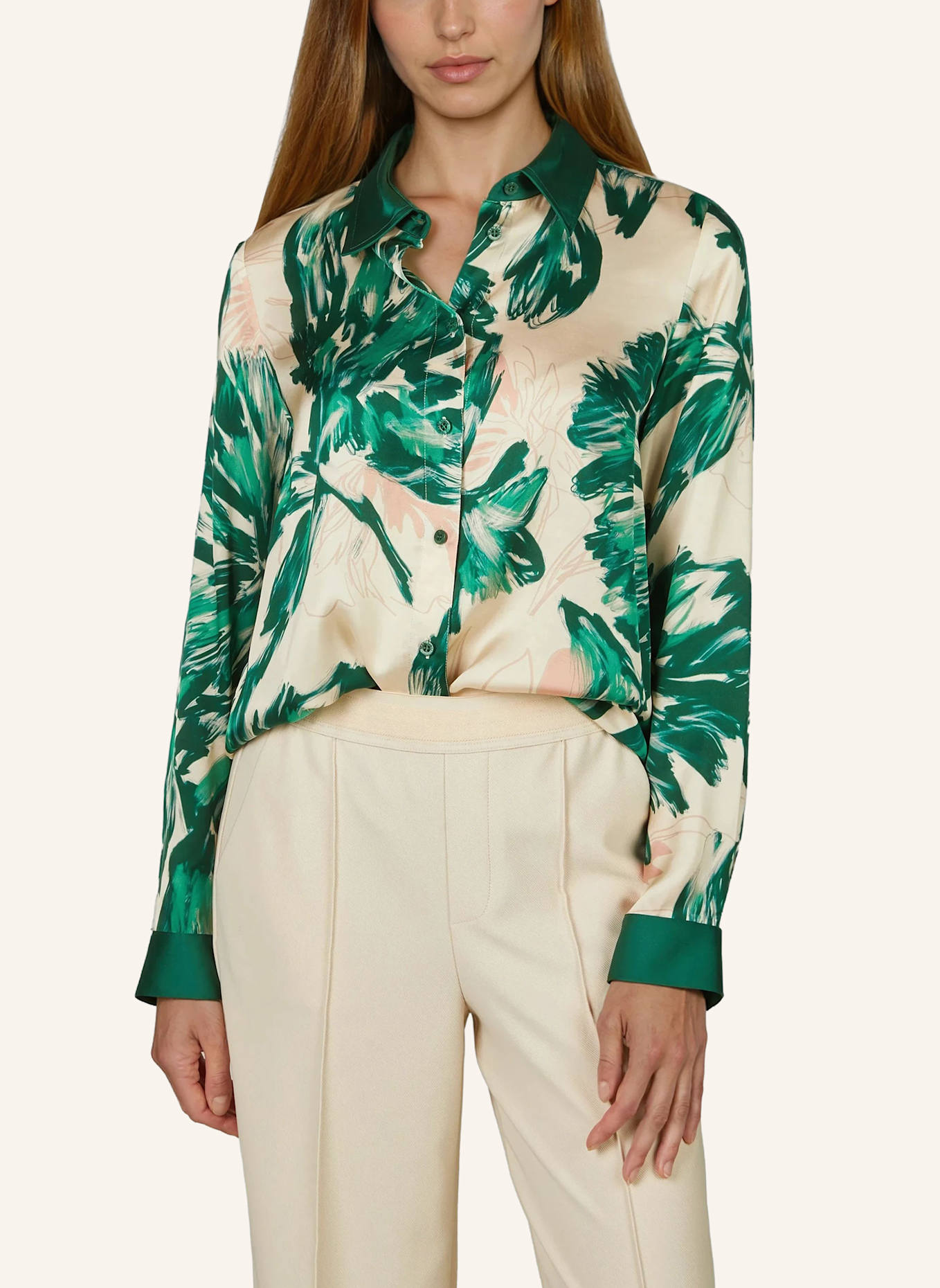 MARC AUREL Hemdbluse: GRÜN