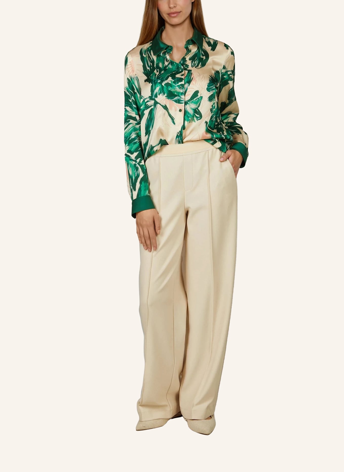 MARC AUREL Hemdbluse: GRÜN