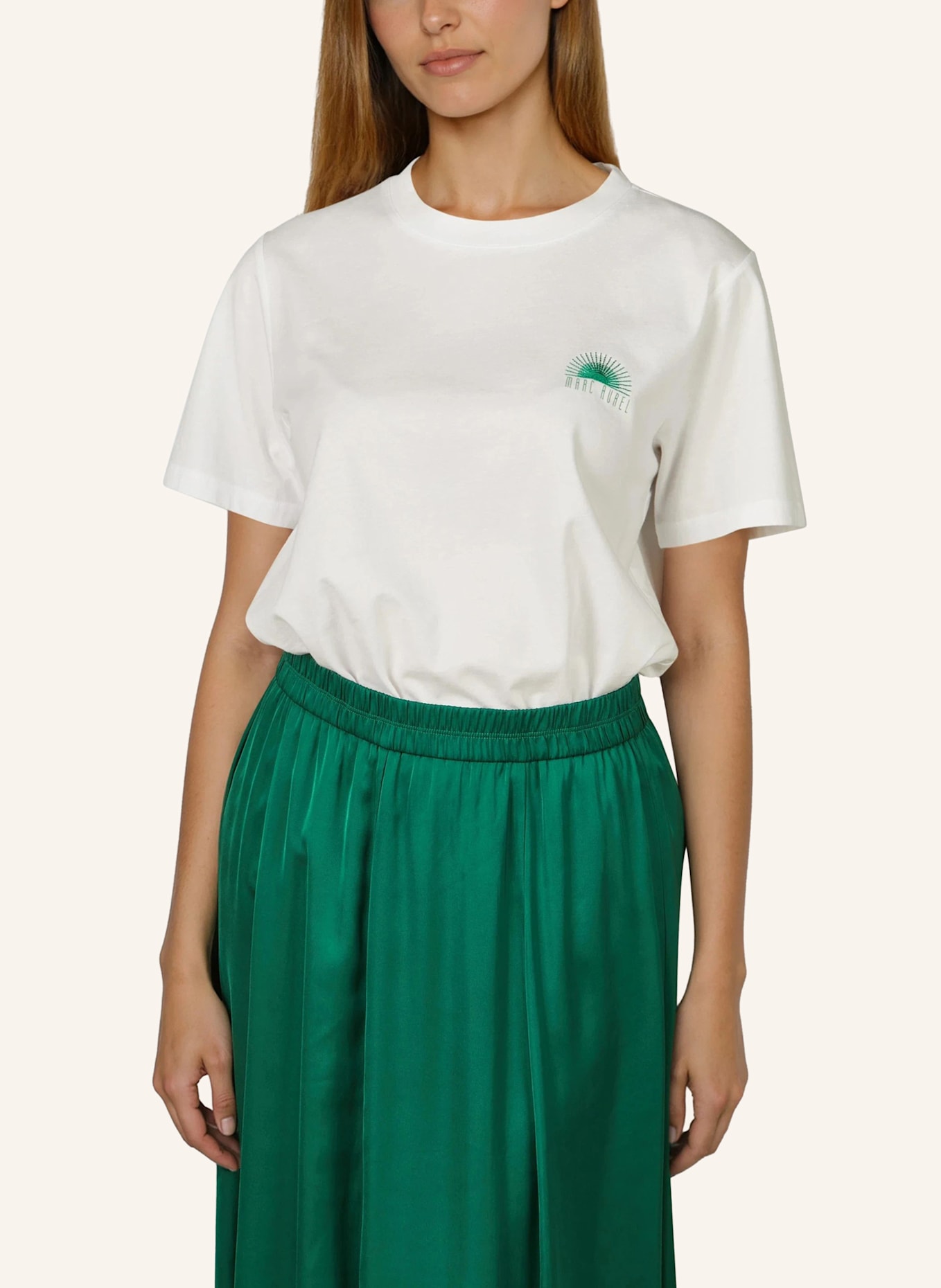 MARC AUREL Shirt: WEISS
