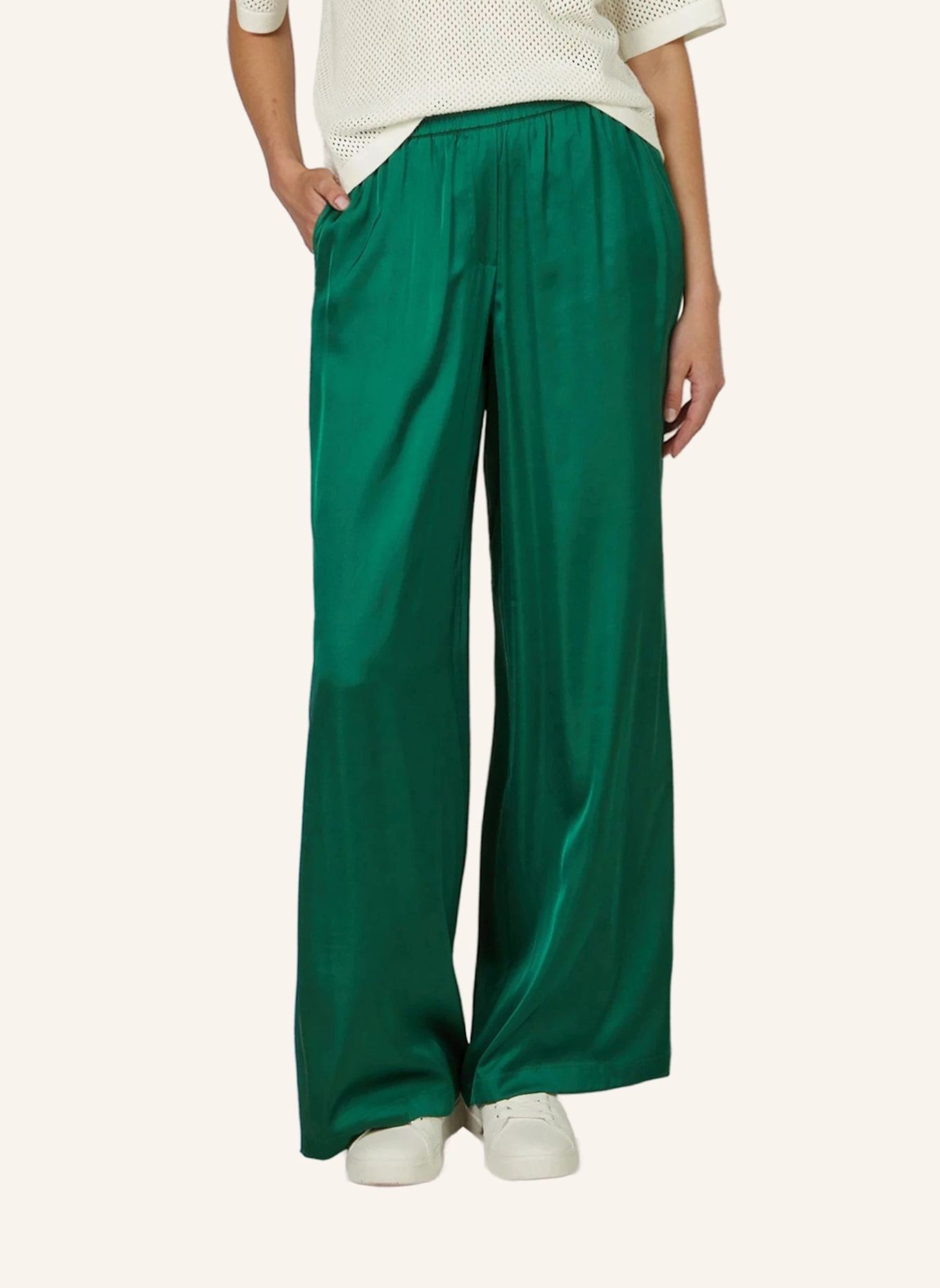 MARC AUREL Pyjamahose: DUNKELGRÜN