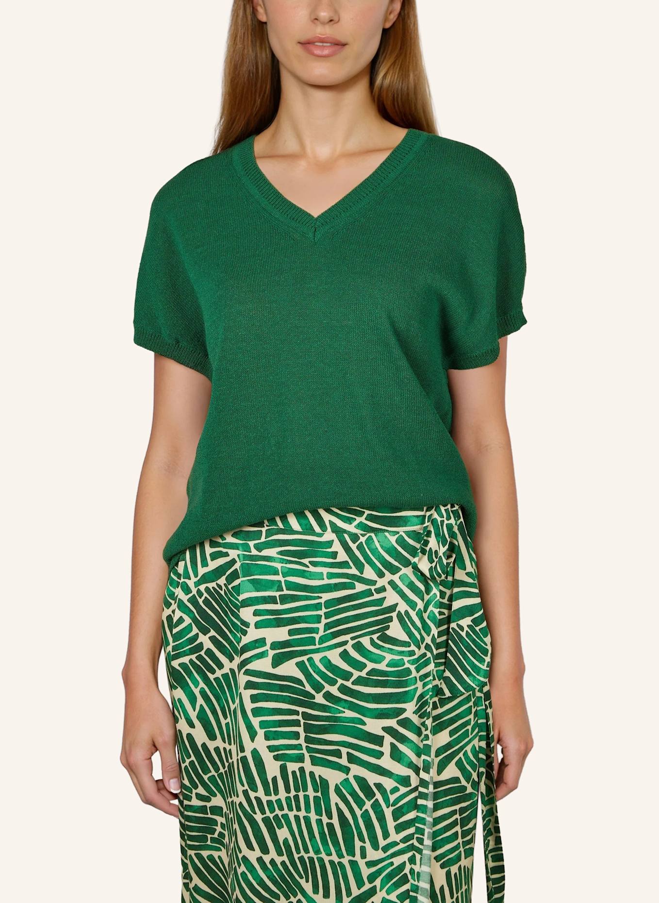 MARC AUREL Pullover: DUNKELGRÜN