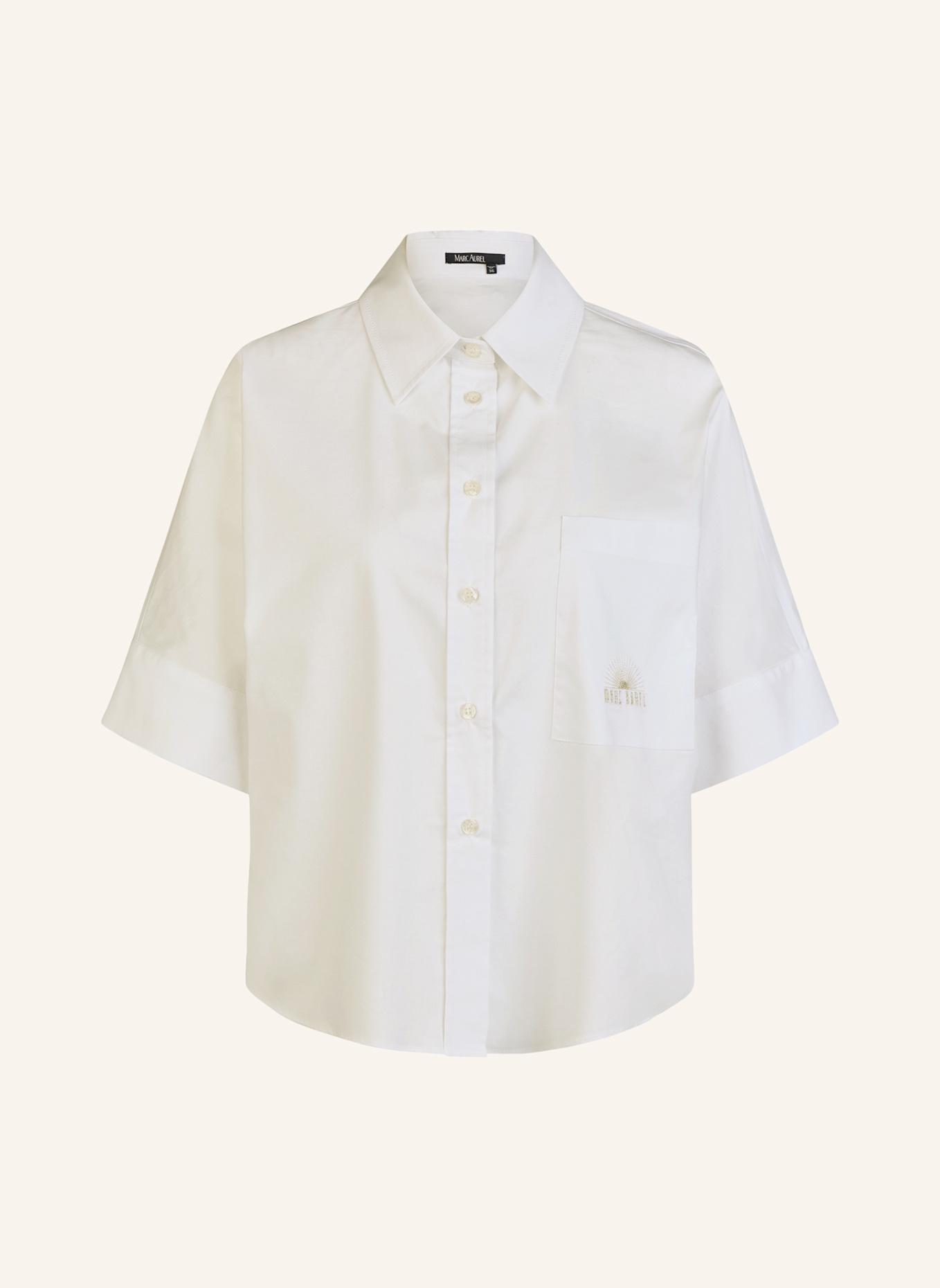MARC AUREL Oversize Hemd: WEISS