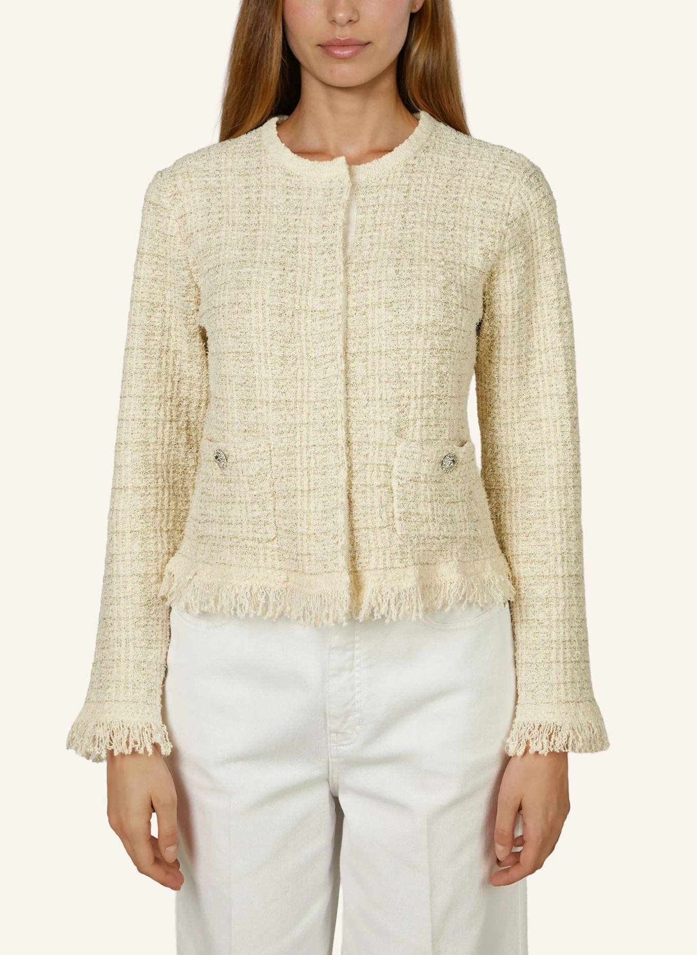 MARC AUREL Strickjacke: CREME