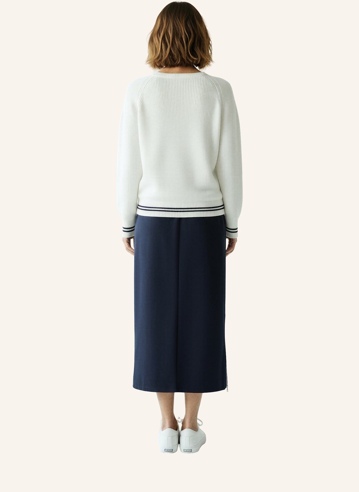 MARC AUREL Pullover: WEISS