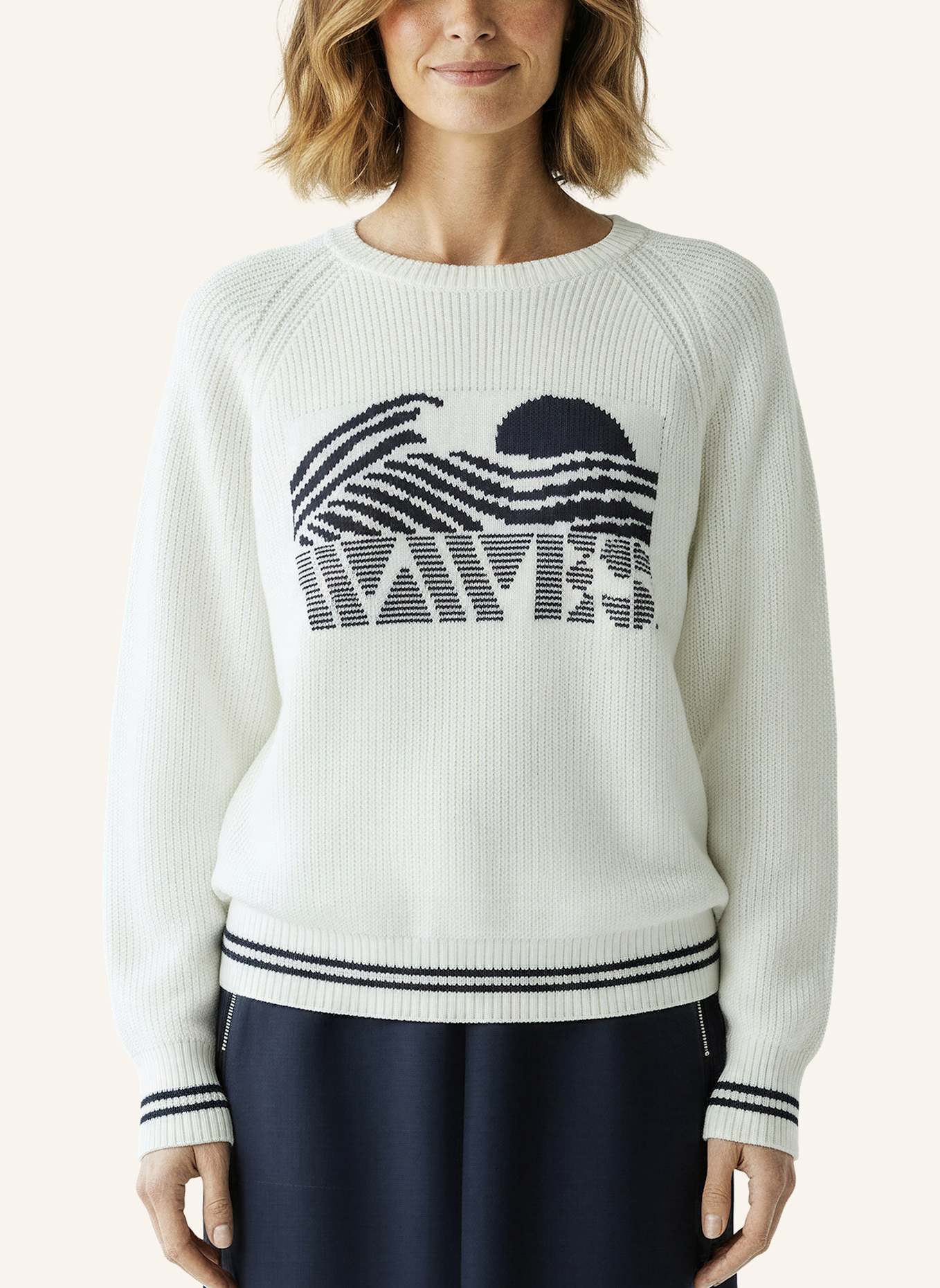 MARC AUREL Pullover: WEISS