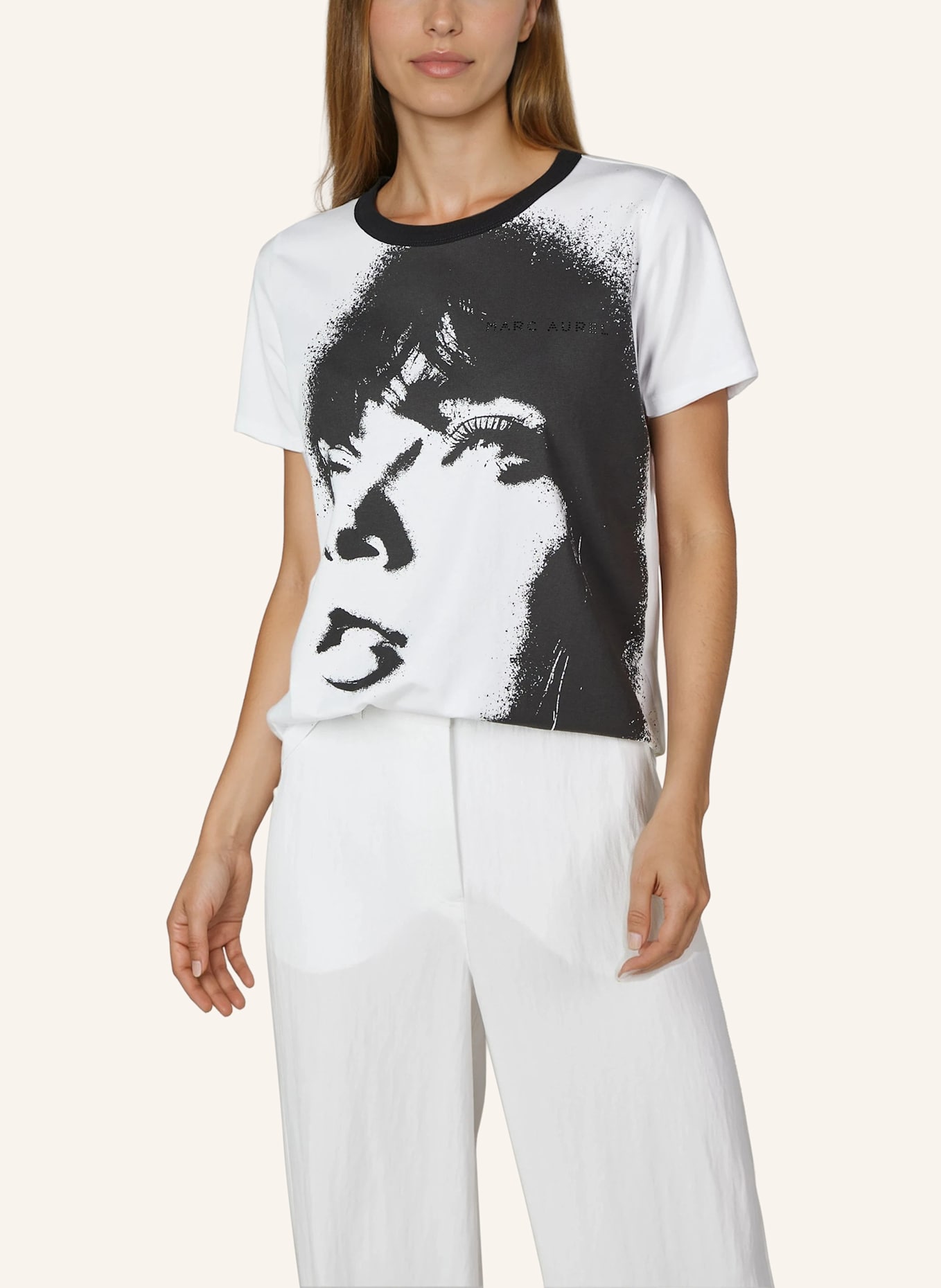 MARC AUREL Shirt: WEISS