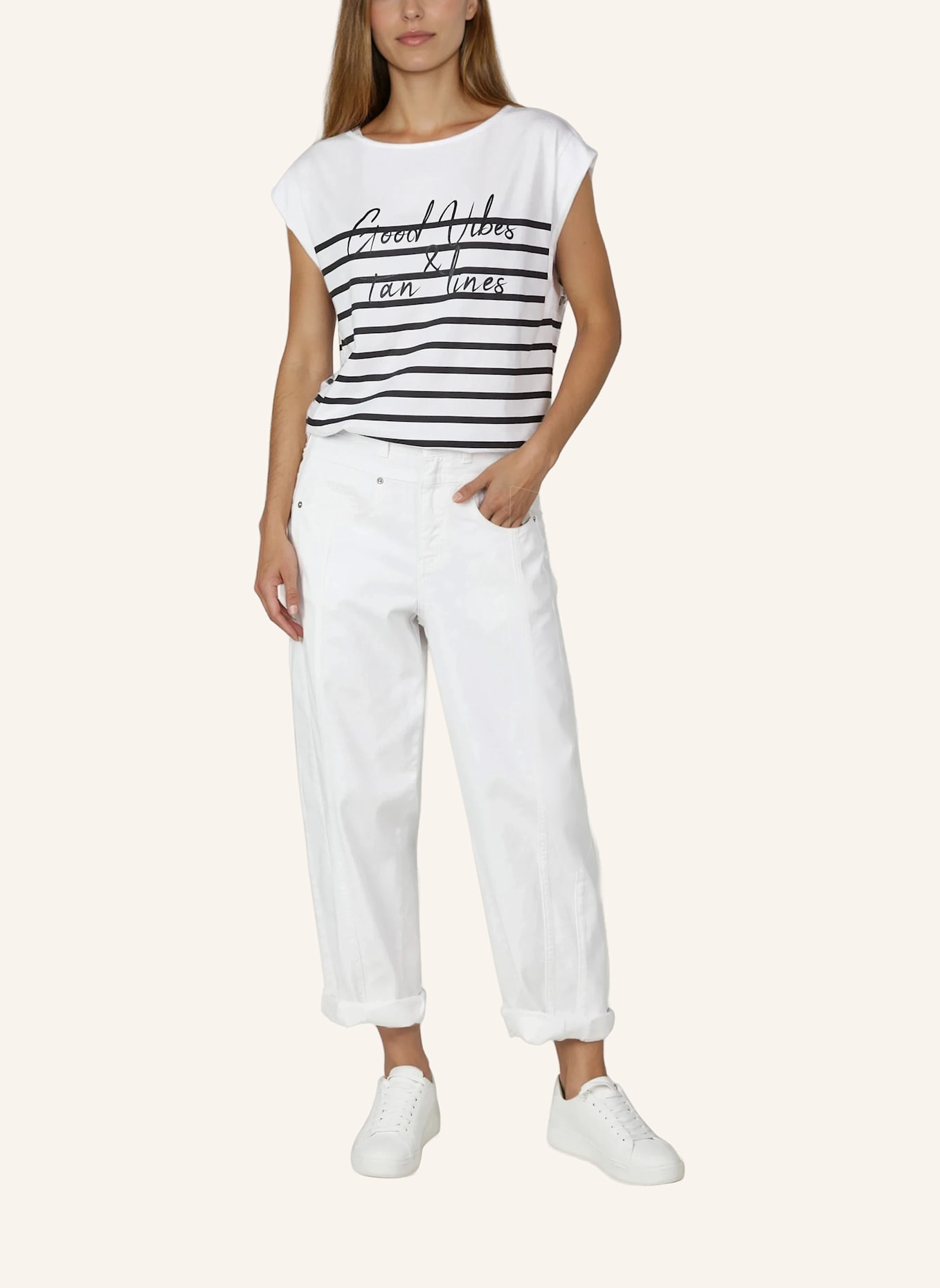 MARC AUREL Shirt: WEISS