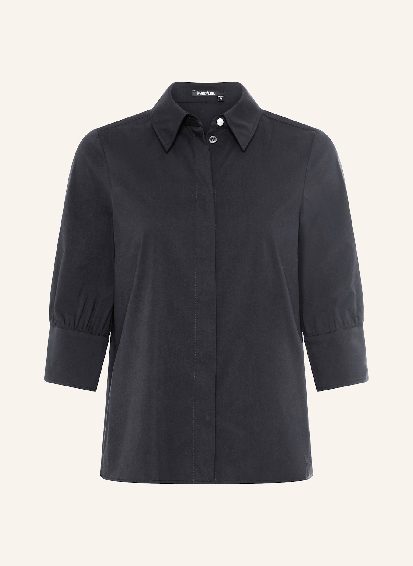 MARC AUREL Hemd: SCHWARZ