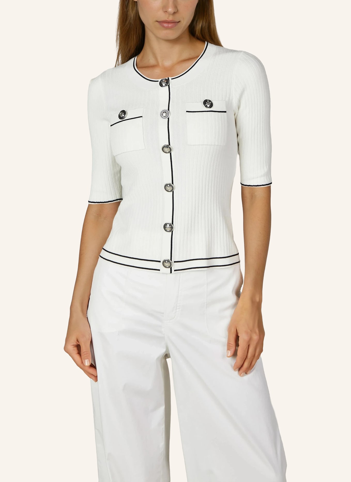 MARC AUREL Pullover: WEISS