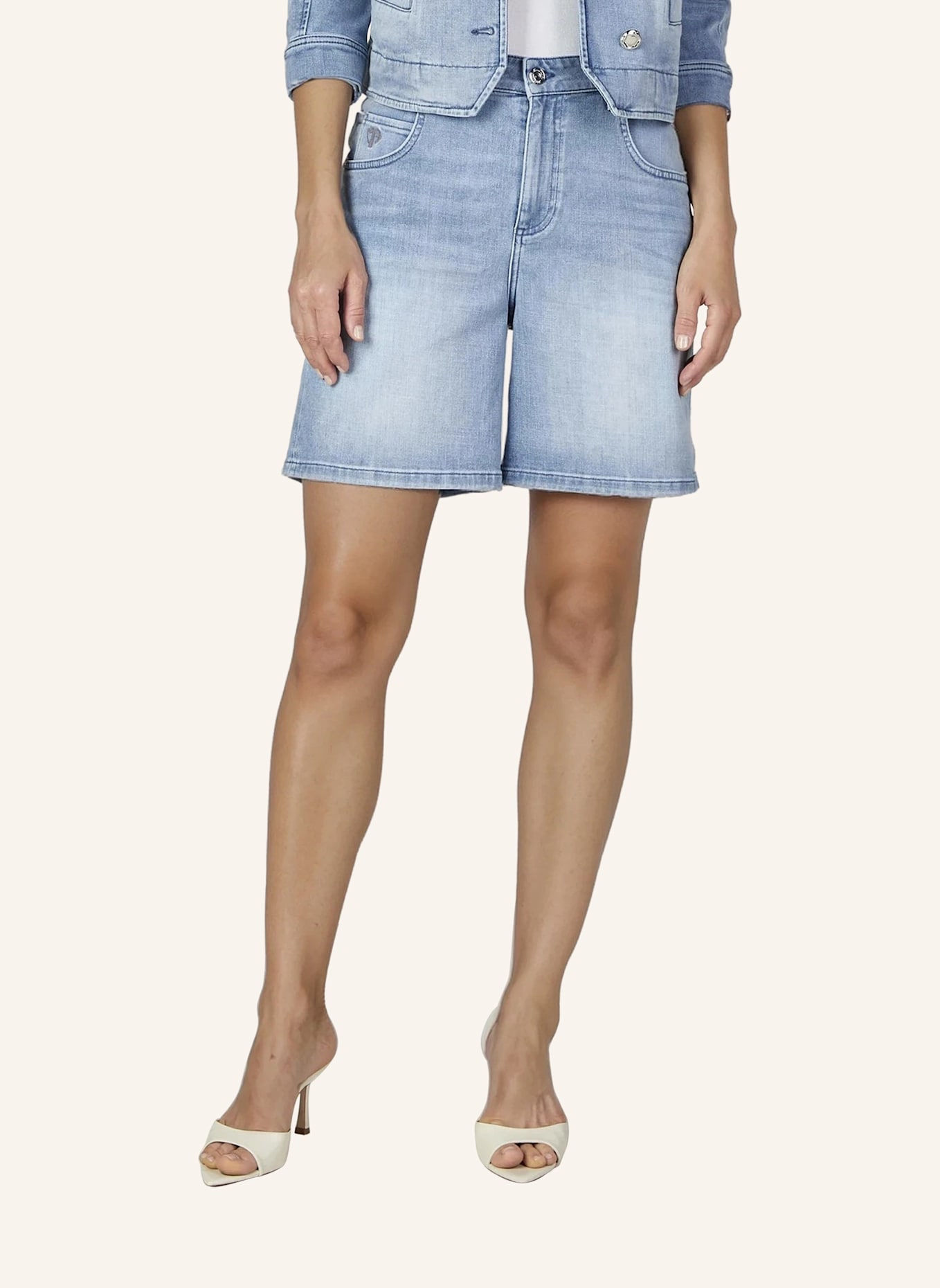 MARC AUREL Jeansshorts: BLAU
