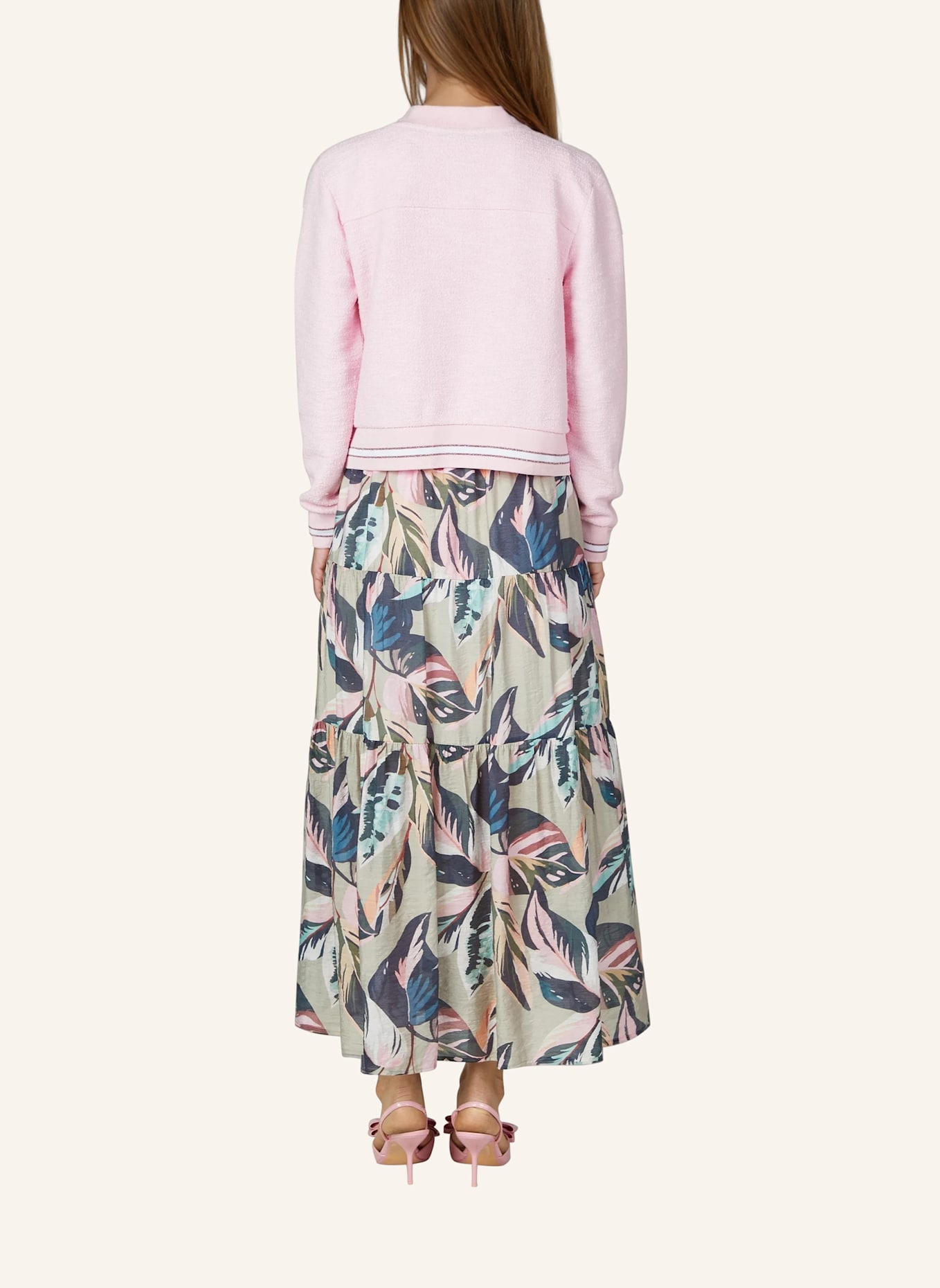 MARC AUREL Bouclé-Blouson: PINK